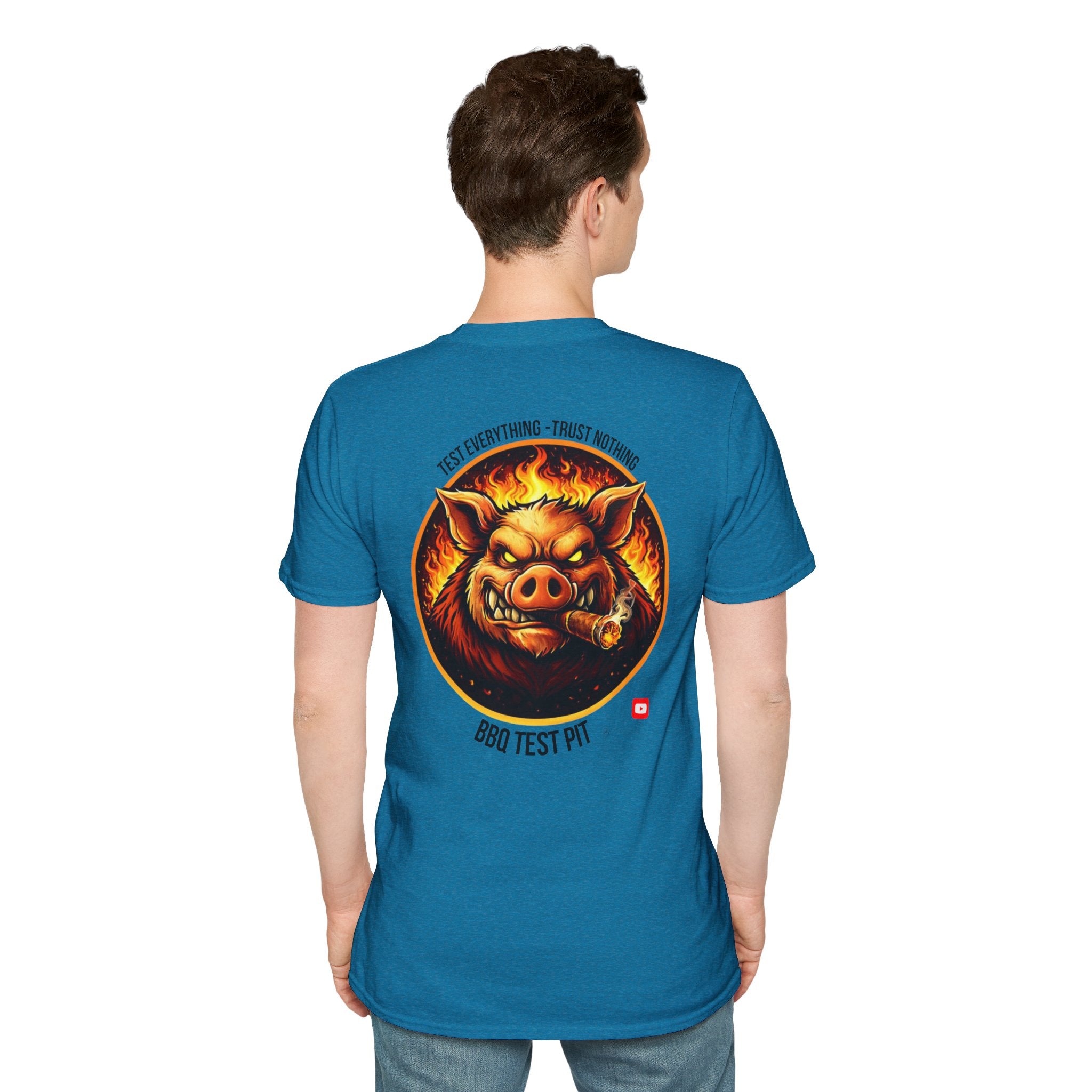 BBQ Test Pit Logo Tee — Premium Soft