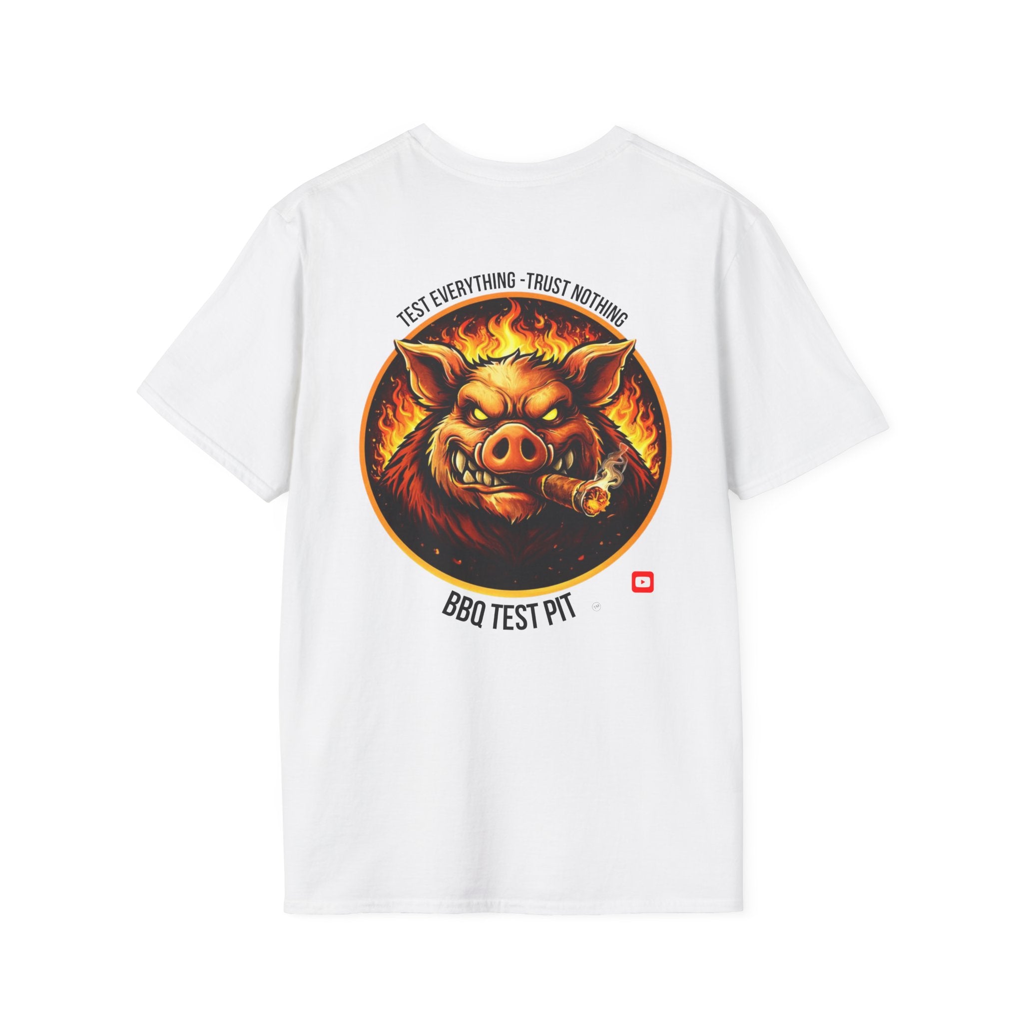 BBQ Test Pit Logo Tee — Premium Soft