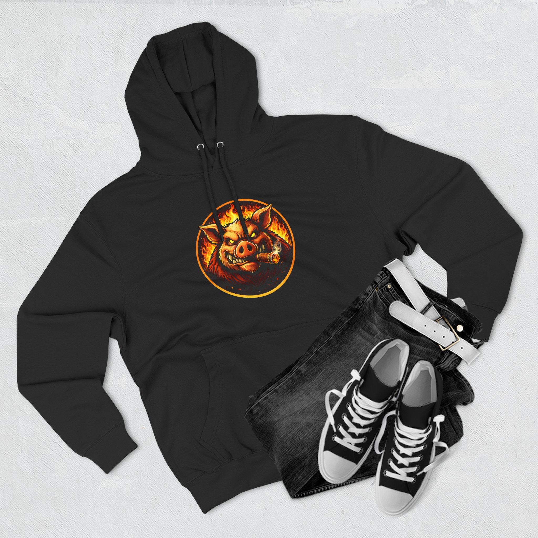 BBQ Test Pit Logo Hoodie