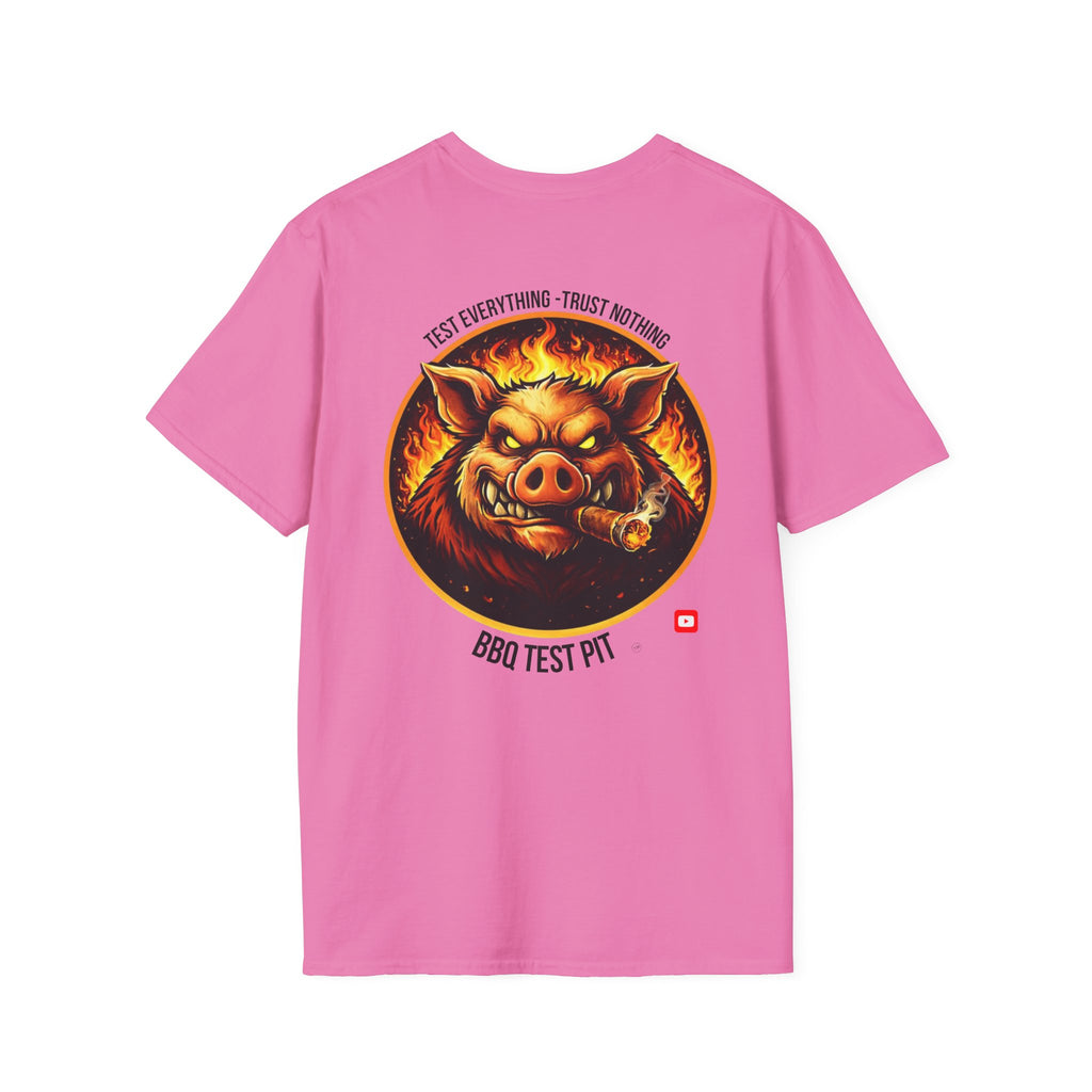 BBQ Test Pit Logo Tee — Premium Soft