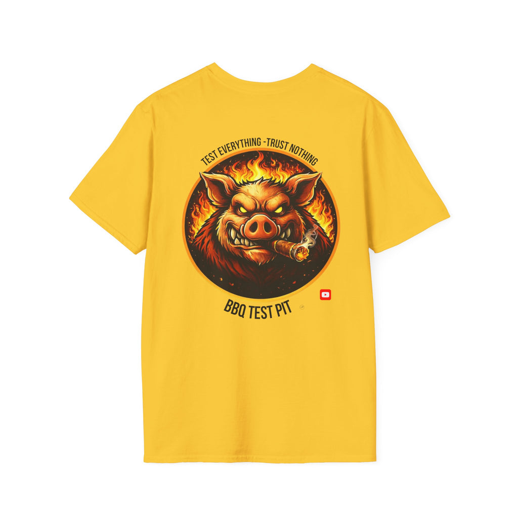 BBQ Test Pit Logo Tee — Premium Soft