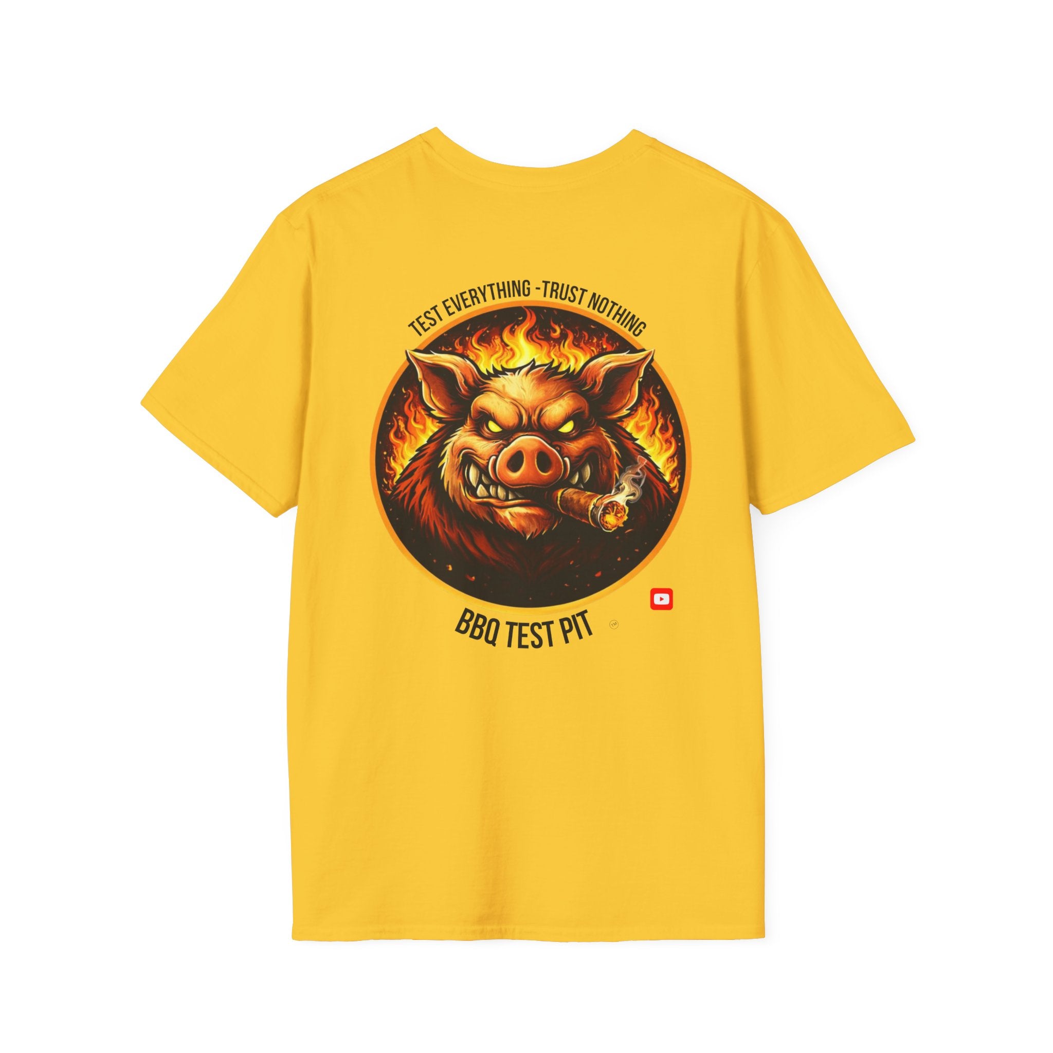 BBQ Test Pit Logo Tee — Premium Soft