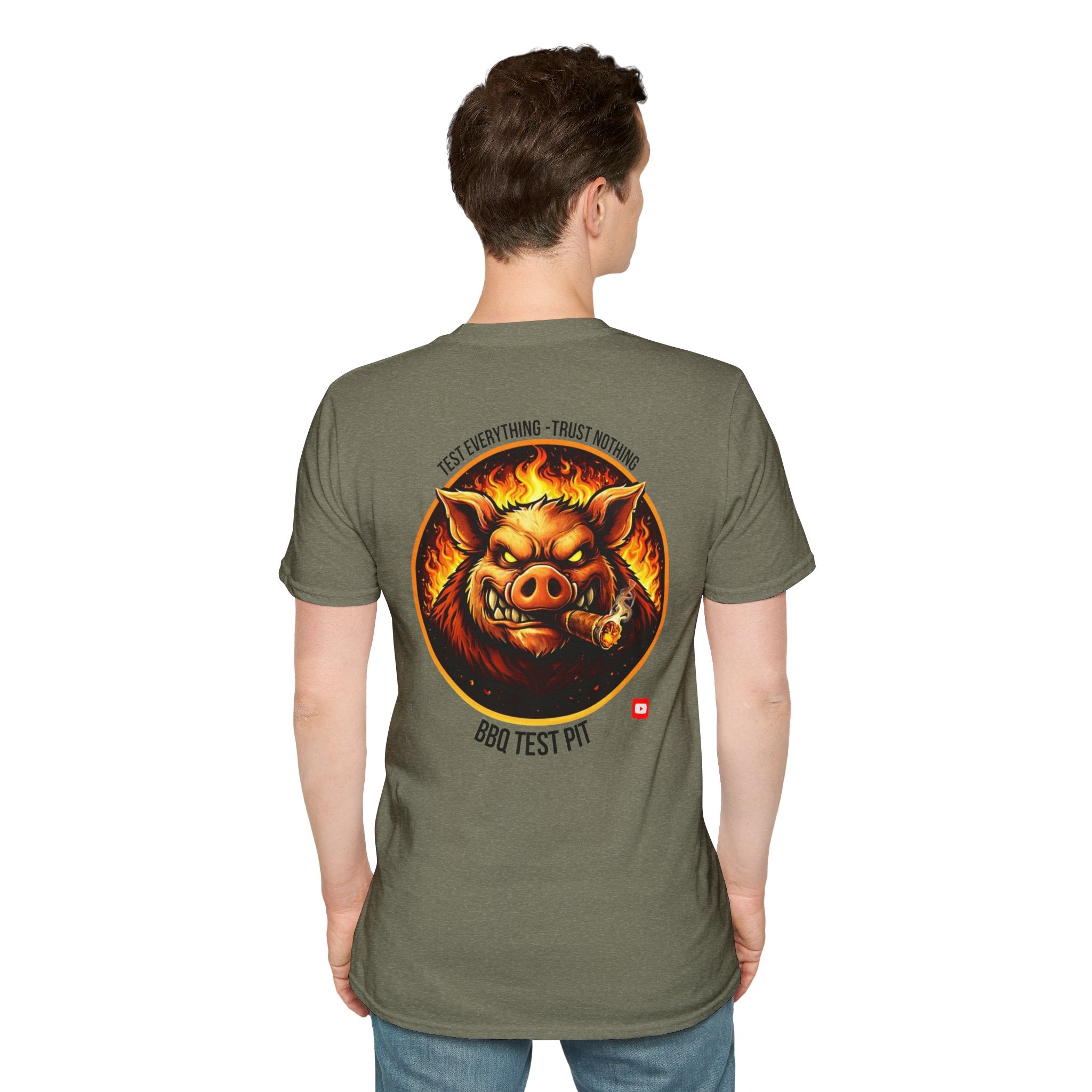BBQ Test Pit Logo Tee — Premium Soft