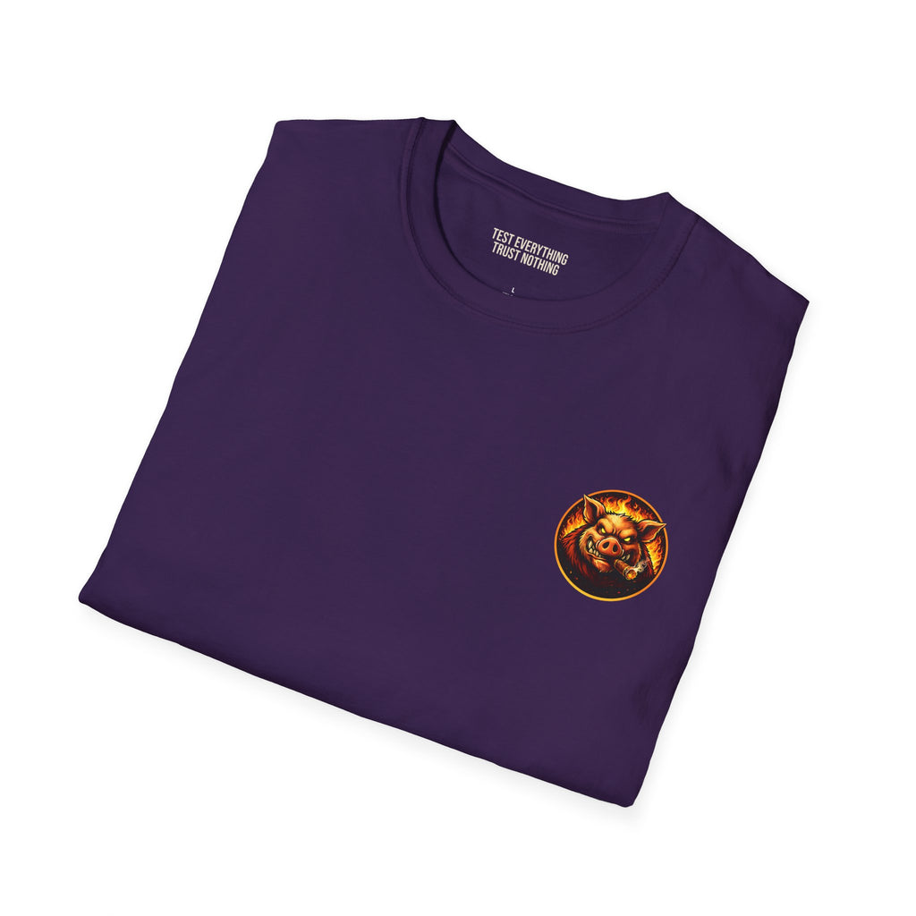 BBQ Test Pit Logo Tee — Premium Soft