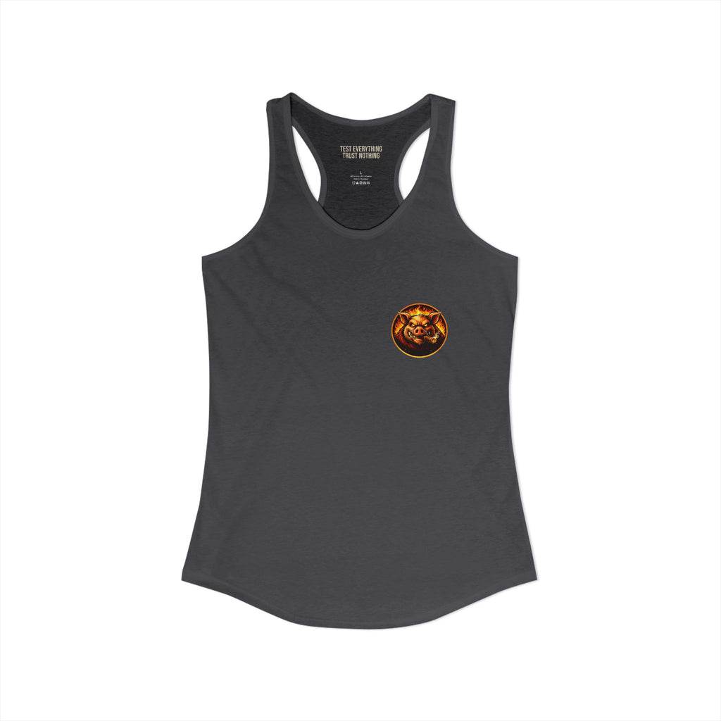 BBQ Test Pit Logo Women's Tank