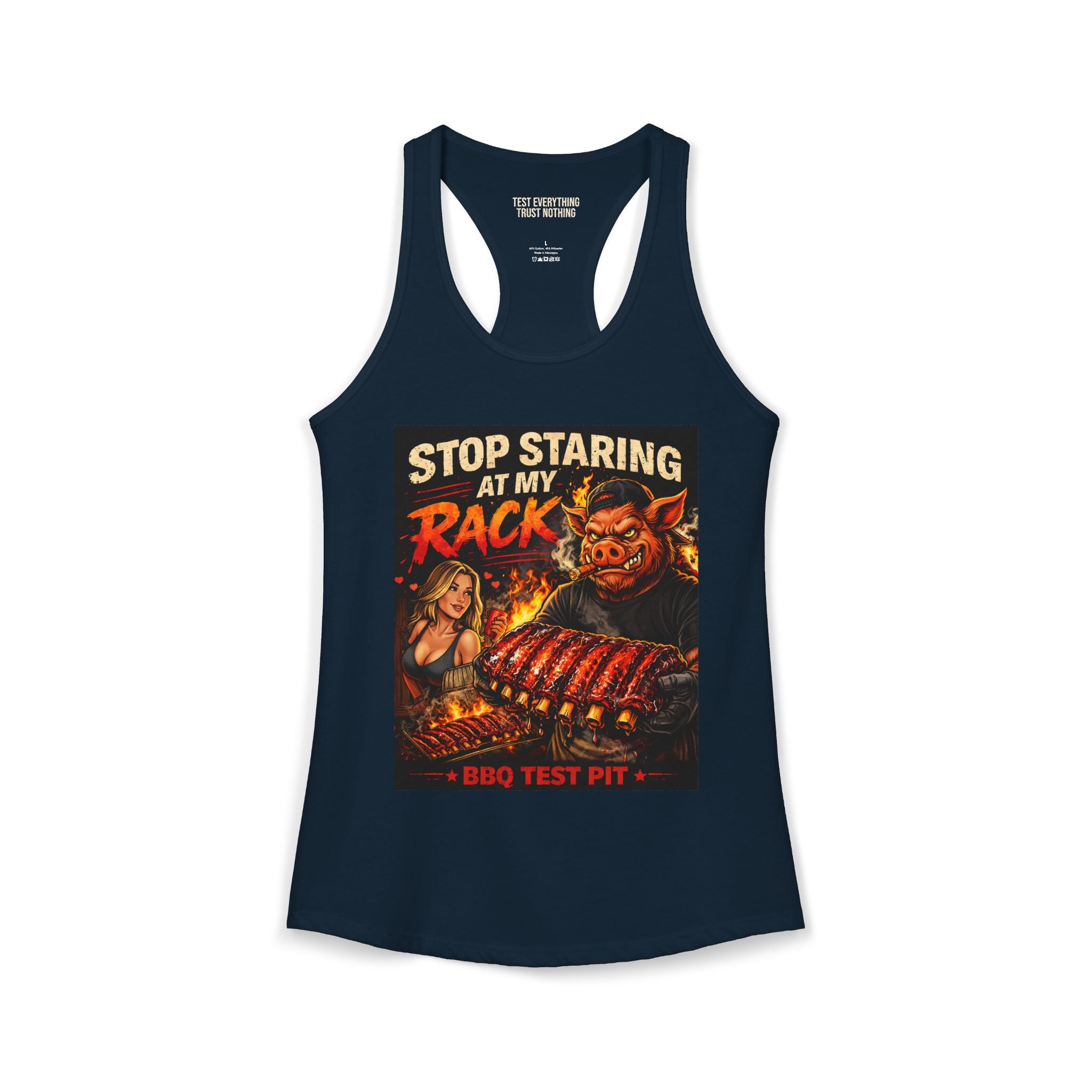 Stop Staring At My Rack Women's Tank
