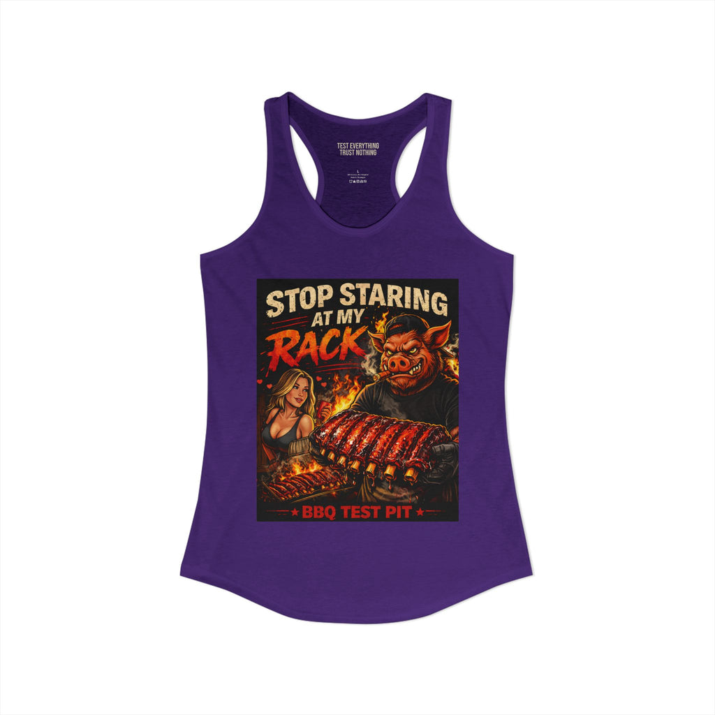 Stop Staring At My Rack Women's Tank