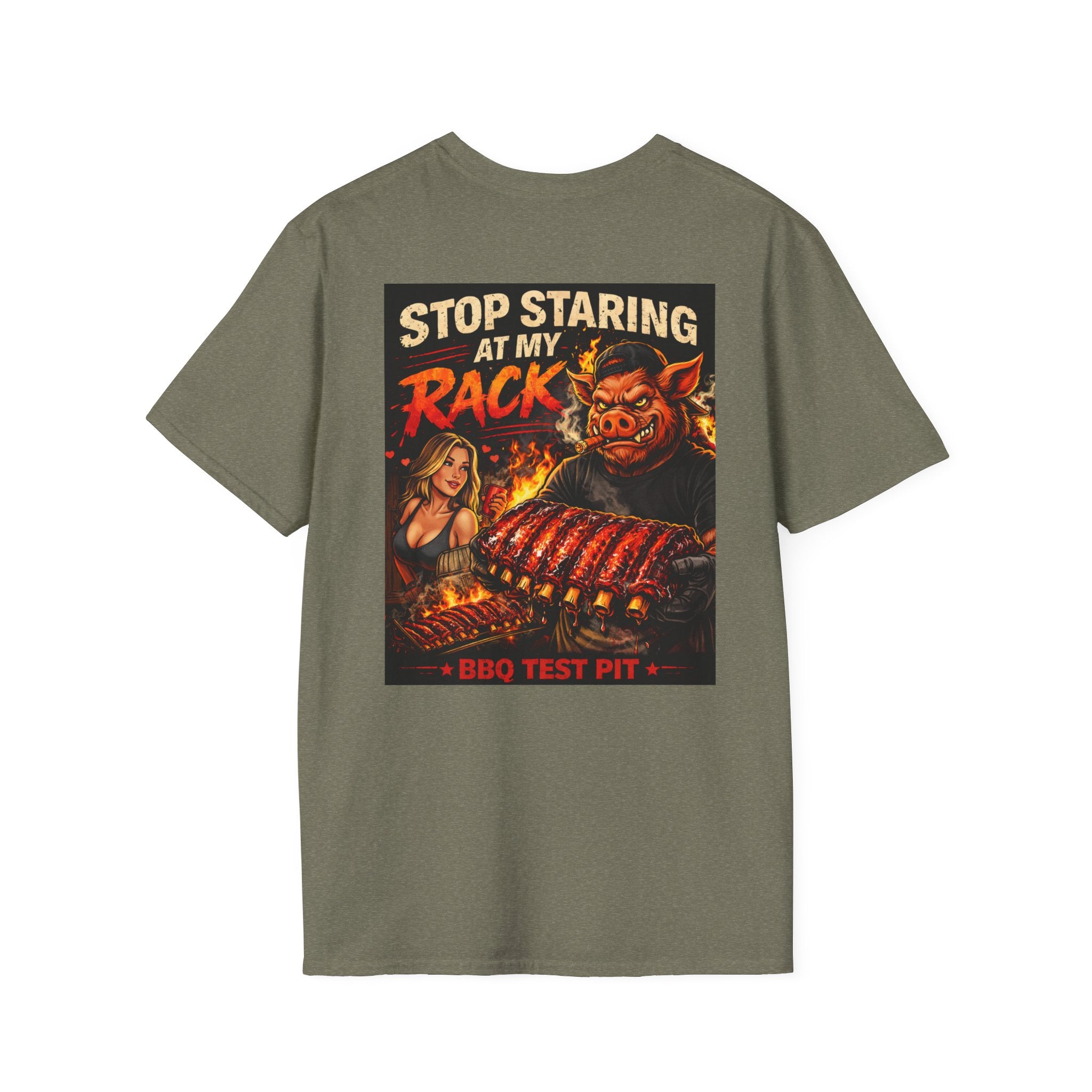 Stop Staring At My Rack Tee — Premium Soft
