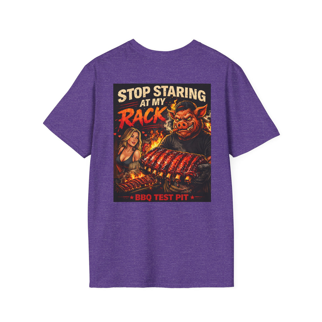 Stop Staring At My Rack Tee — Premium Soft