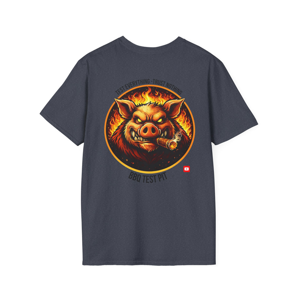 BBQ Test Pit Logo Tee — Premium Soft