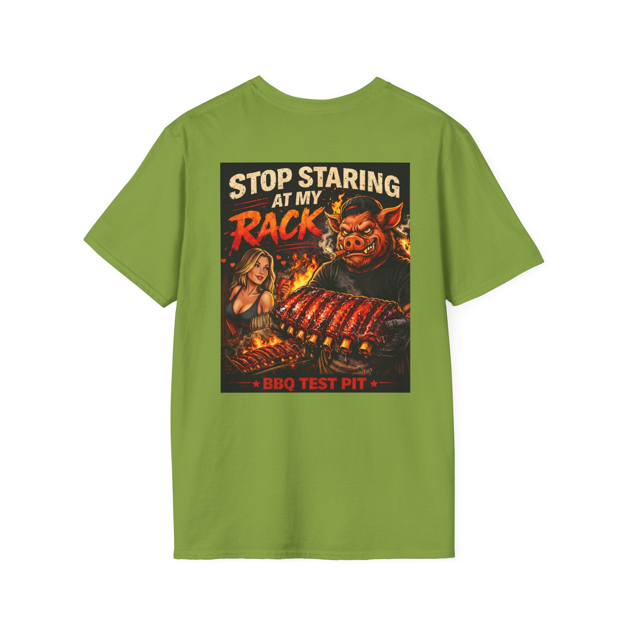 Stop Staring At My Rack Tee — Premium Soft