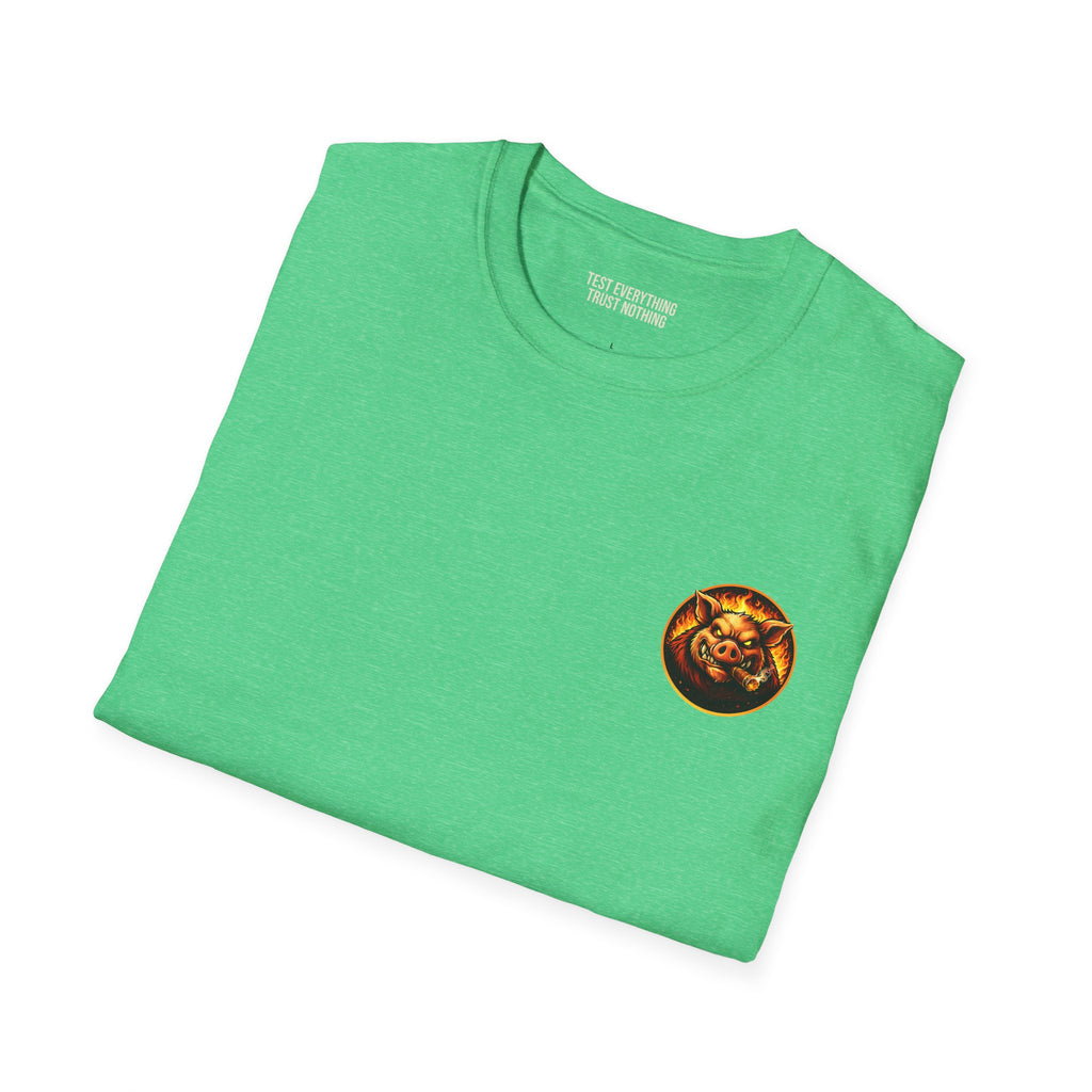 BBQ Test Pit Logo Tee — Premium Soft