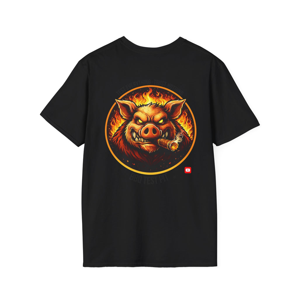 BBQ Test Pit Logo Tee — Premium Soft