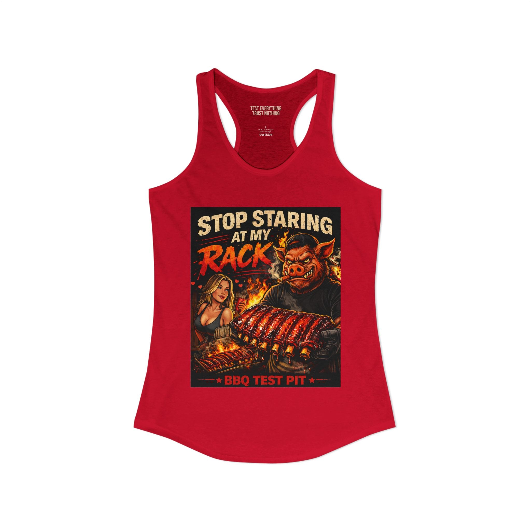 Stop Staring At My Rack Women's Tank