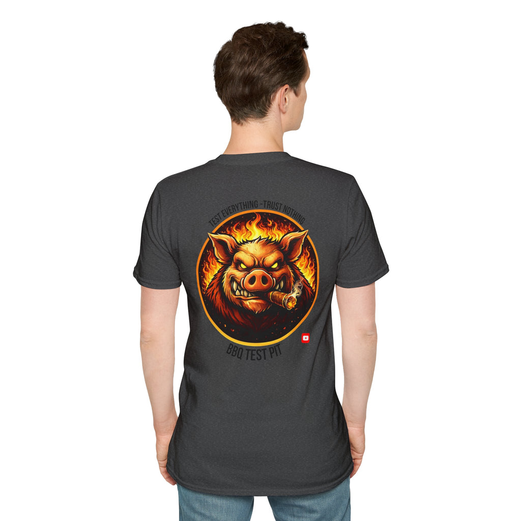 BBQ Test Pit Logo Tee — Premium Soft