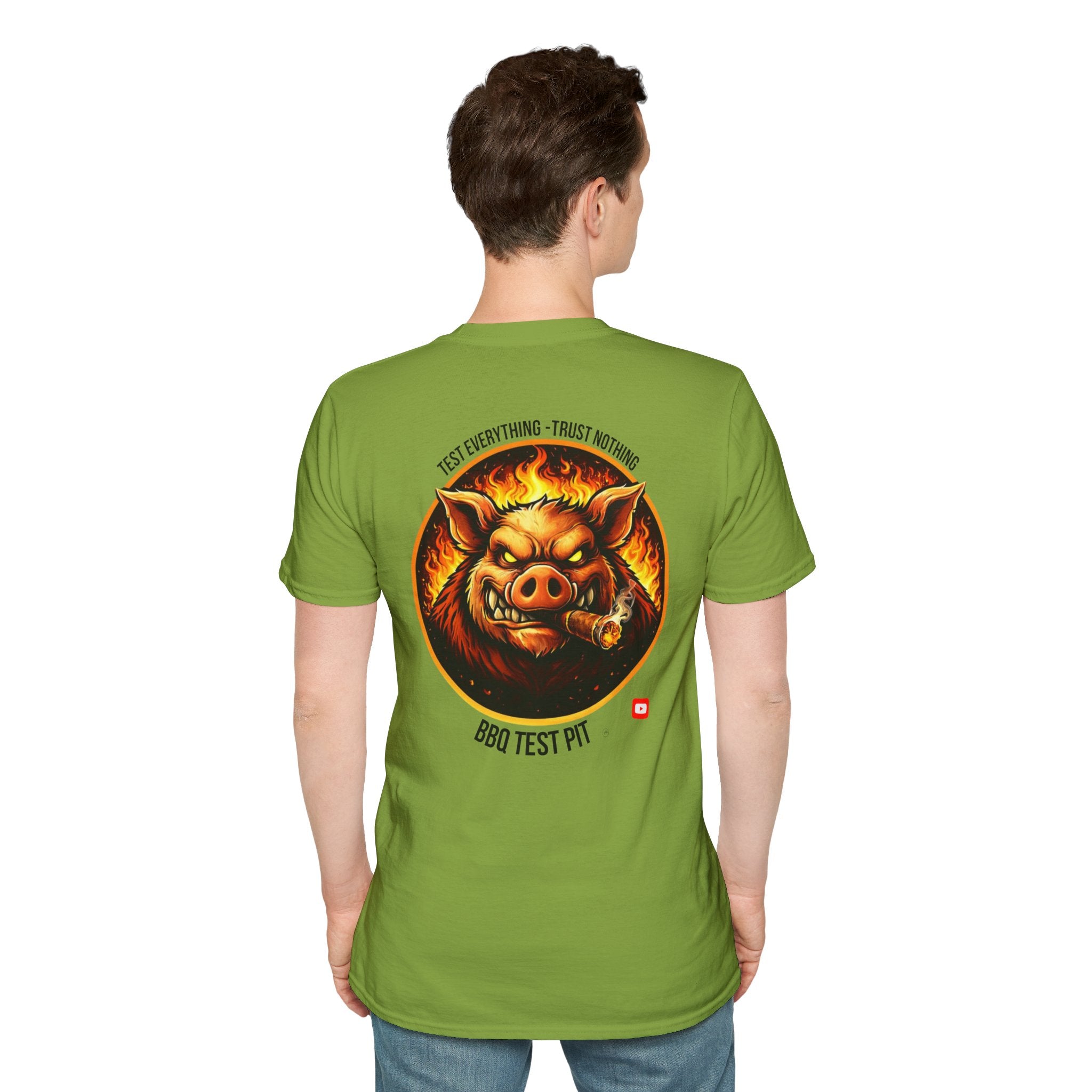 BBQ Test Pit Logo Tee — Premium Soft