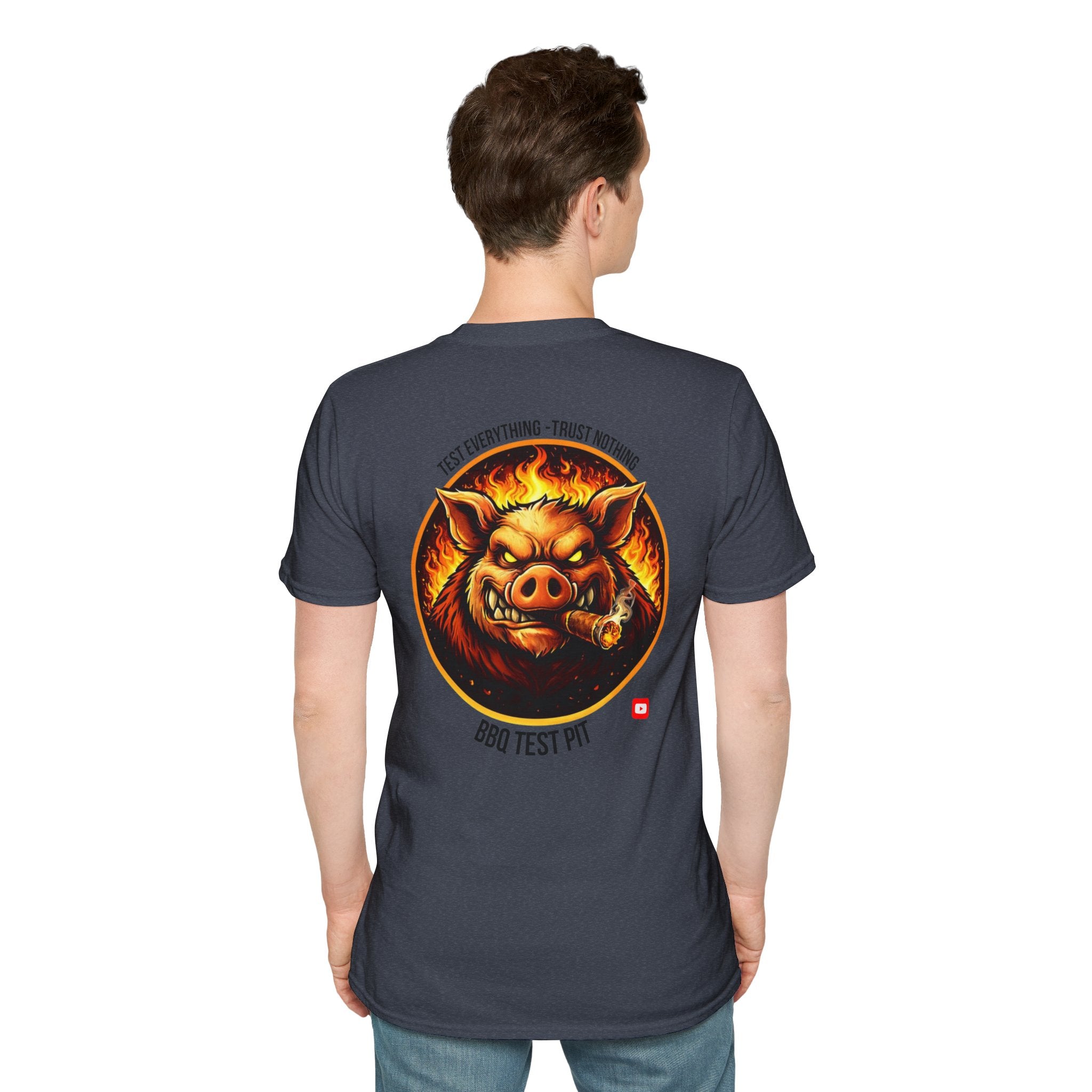 BBQ Test Pit Logo Tee — Premium Soft