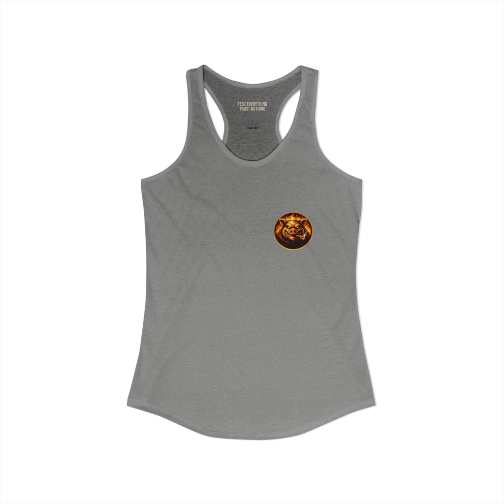 BBQ Test Pit Logo Women's Tank