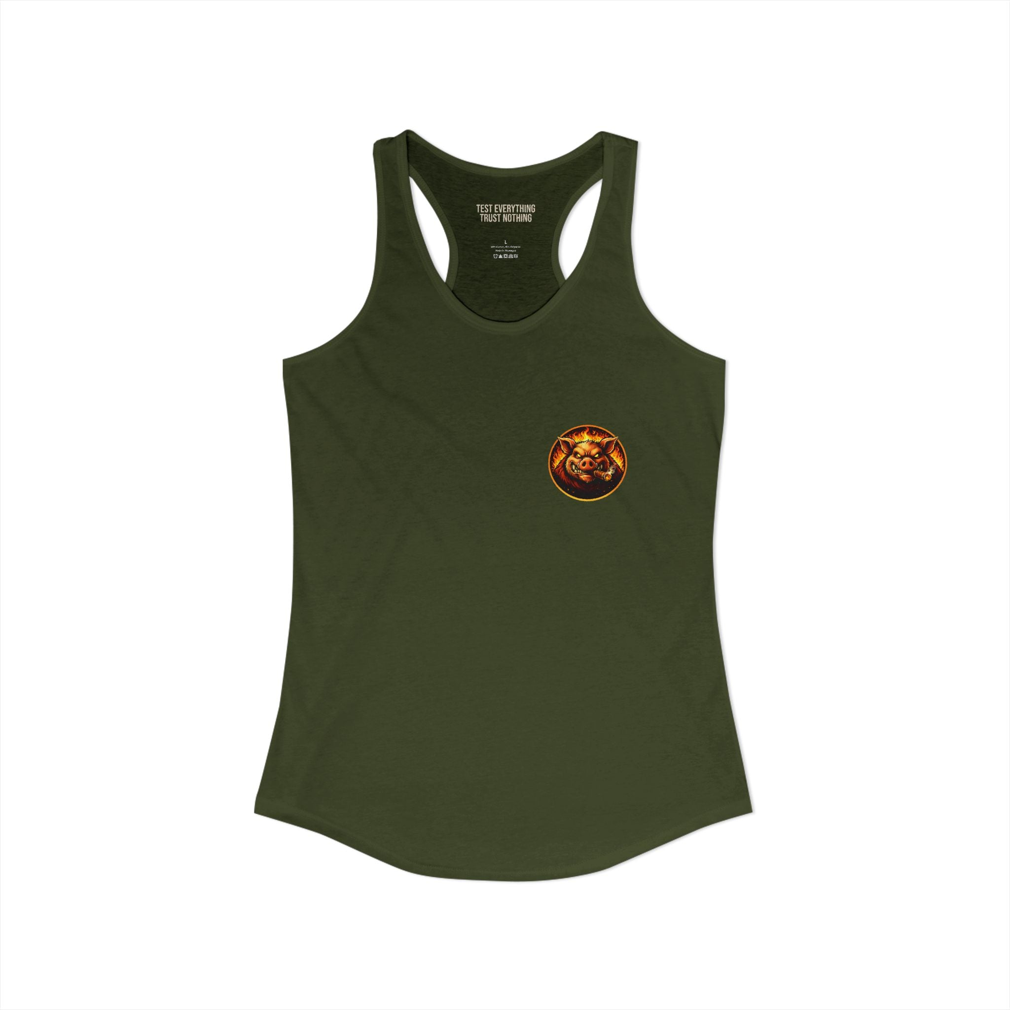 BBQ Test Pit Logo Women's Tank
