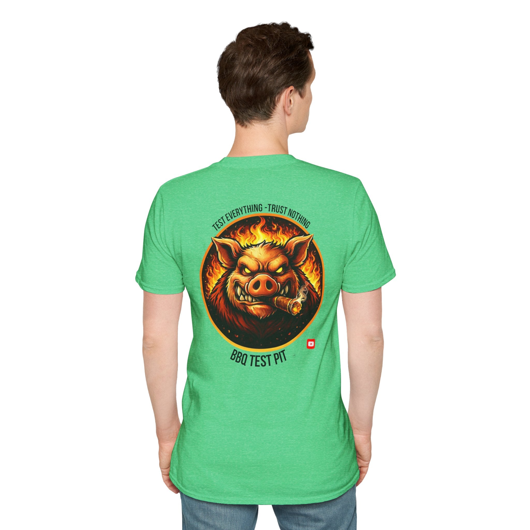 BBQ Test Pit Logo Tee — Premium Soft