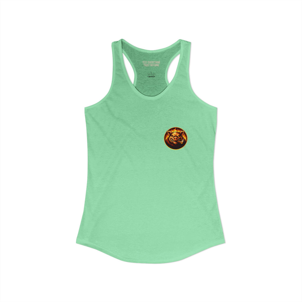 BBQ Test Pit Logo Women's Tank