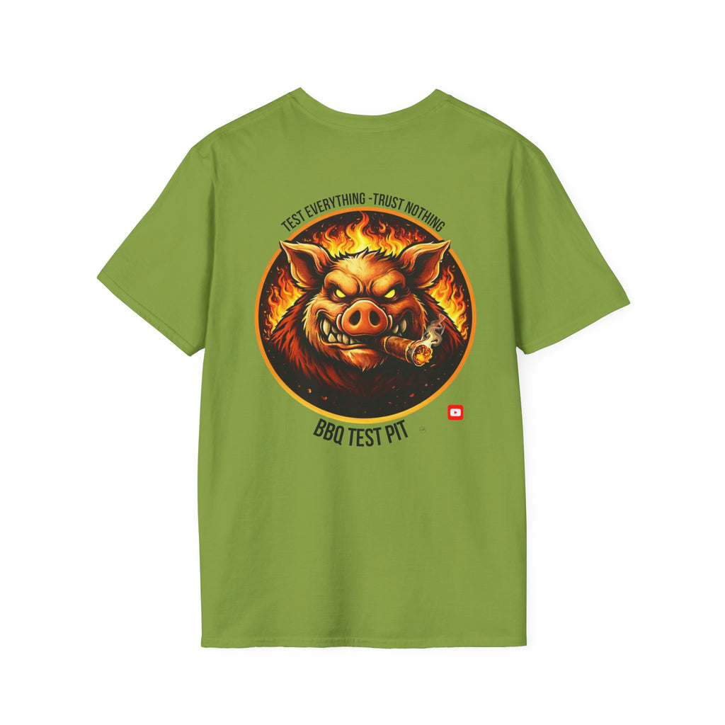 BBQ Test Pit Logo Tee — Premium Soft