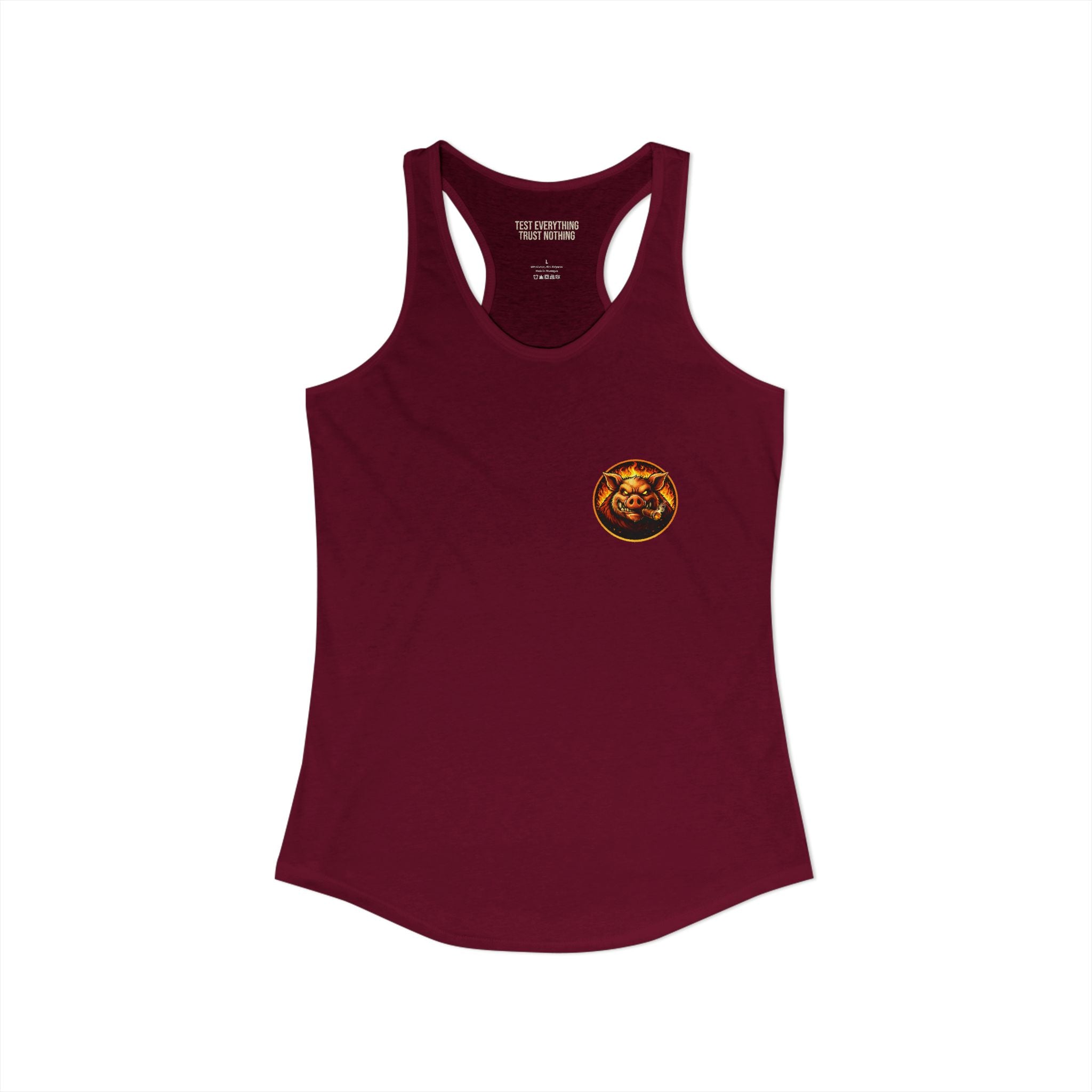 BBQ Test Pit Logo Women's Tank