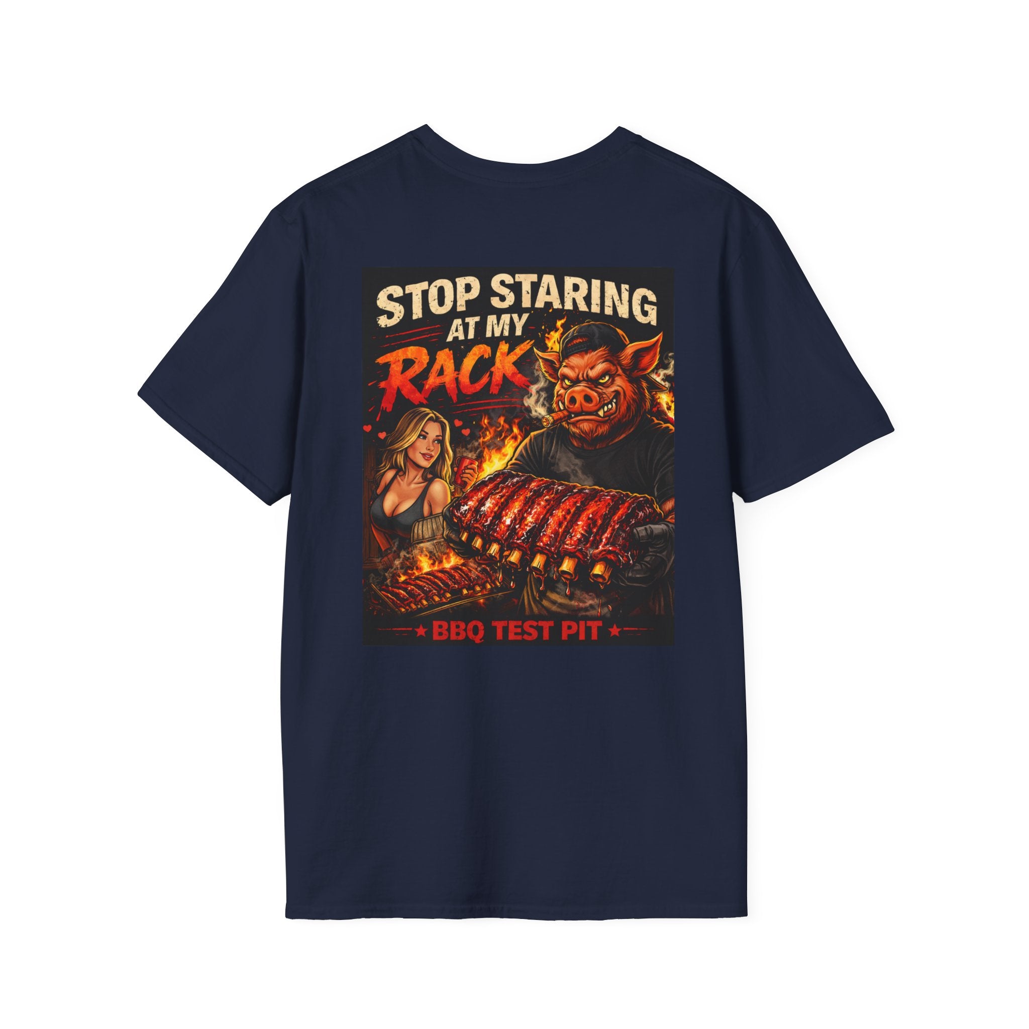 Stop Staring At My Rack Tee — Premium Soft