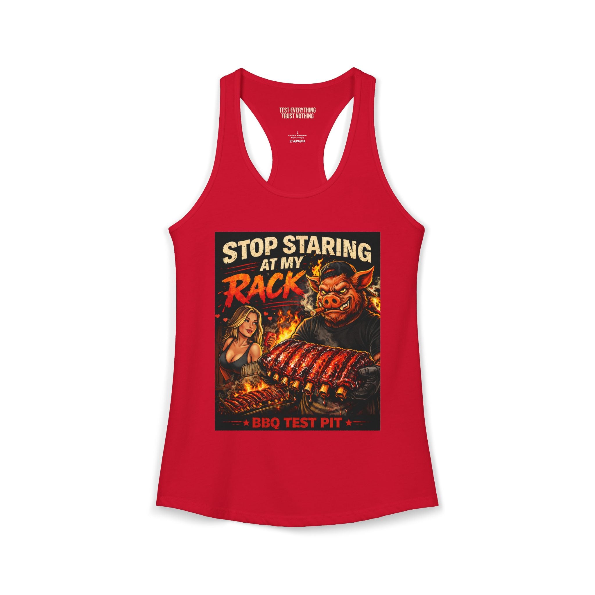 Stop Staring At My Rack Women's Tank