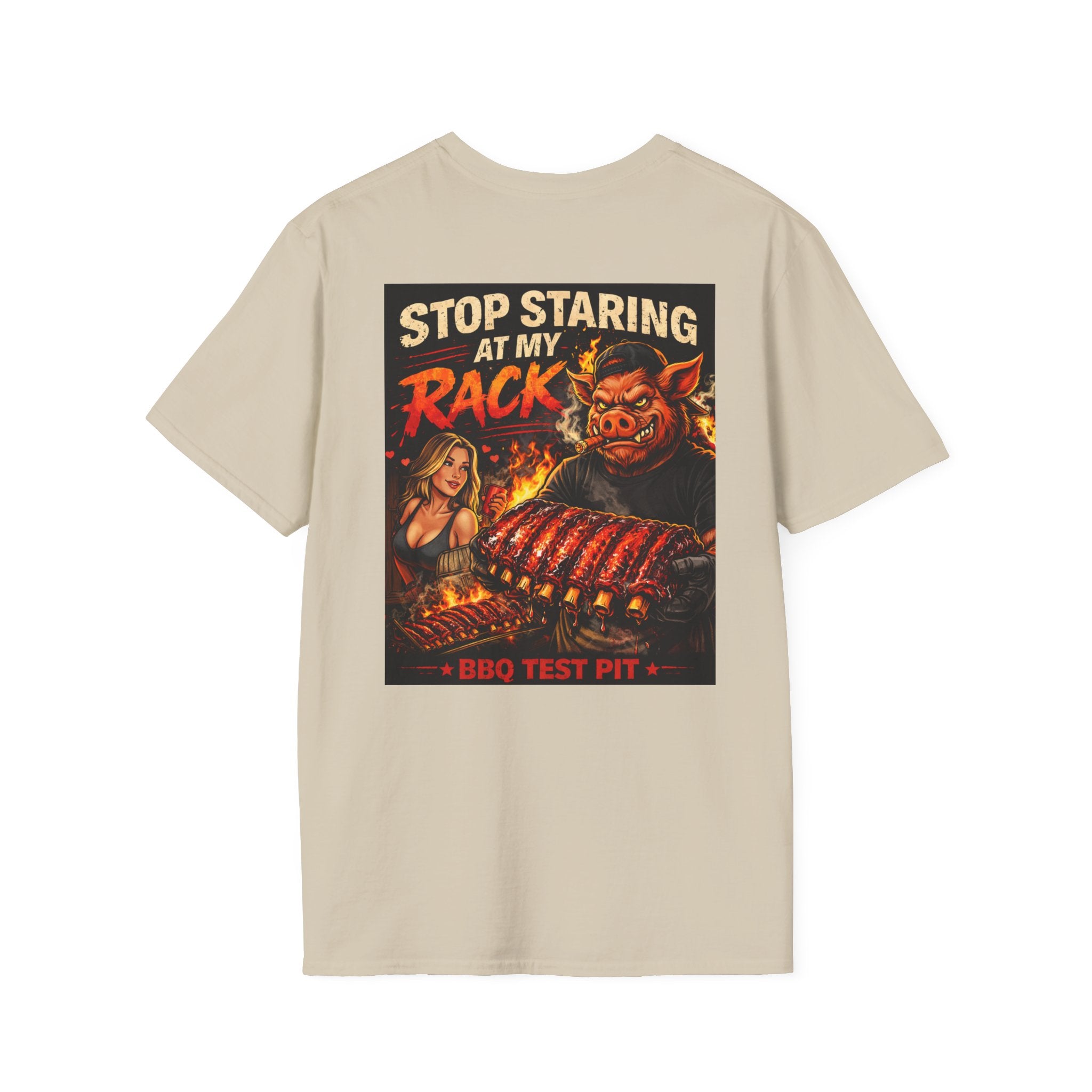Stop Staring At My Rack Tee — Premium Soft