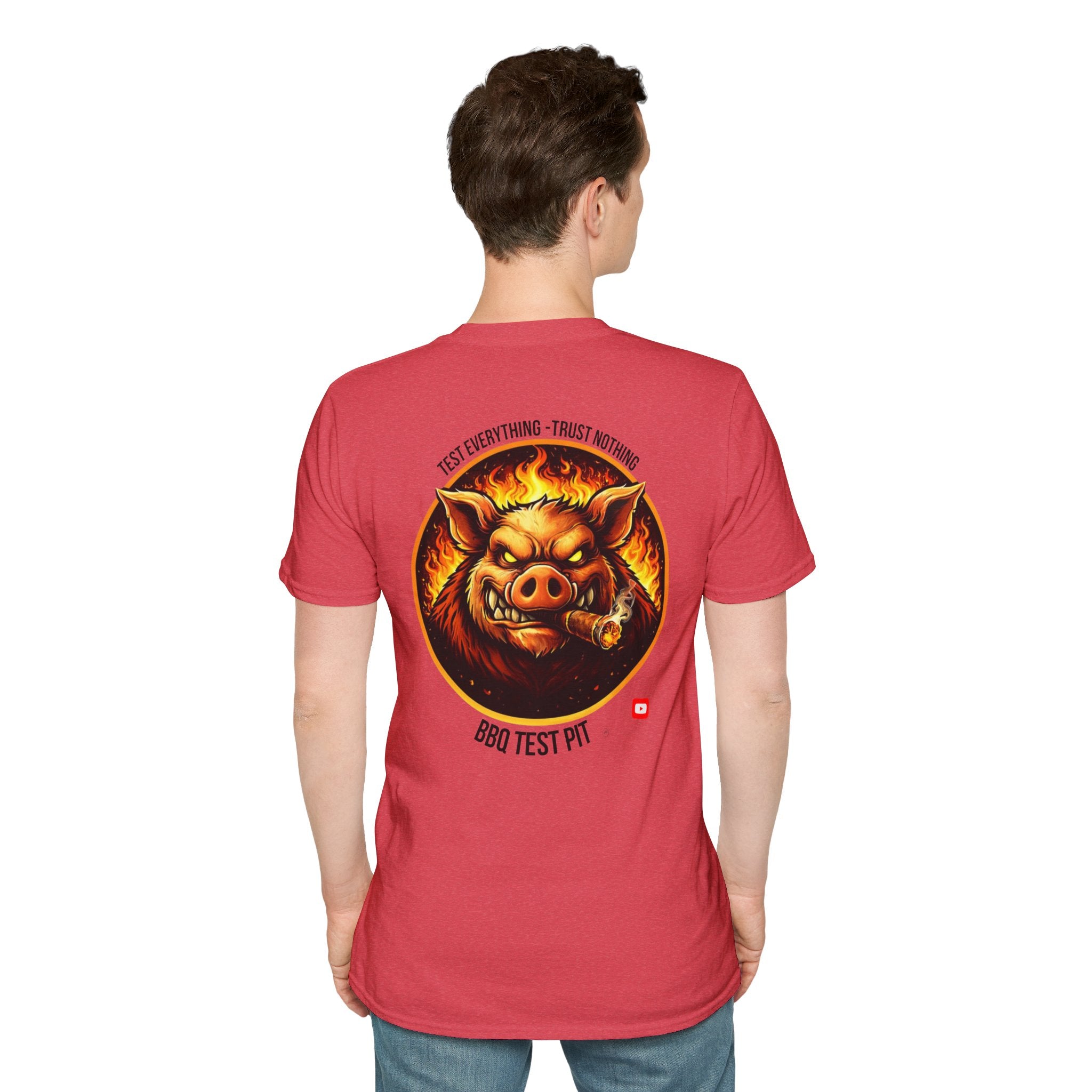BBQ Test Pit Logo Tee — Premium Soft