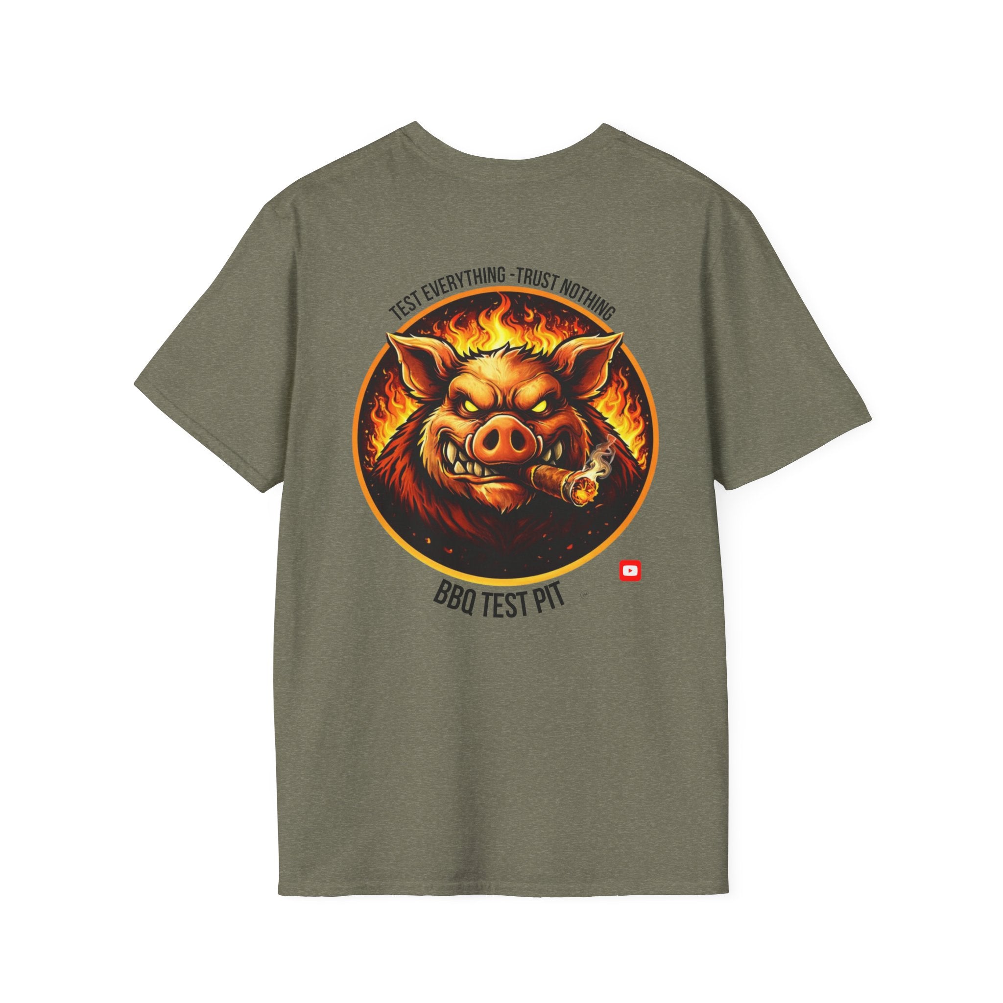 BBQ Test Pit Logo Tee — Premium Soft