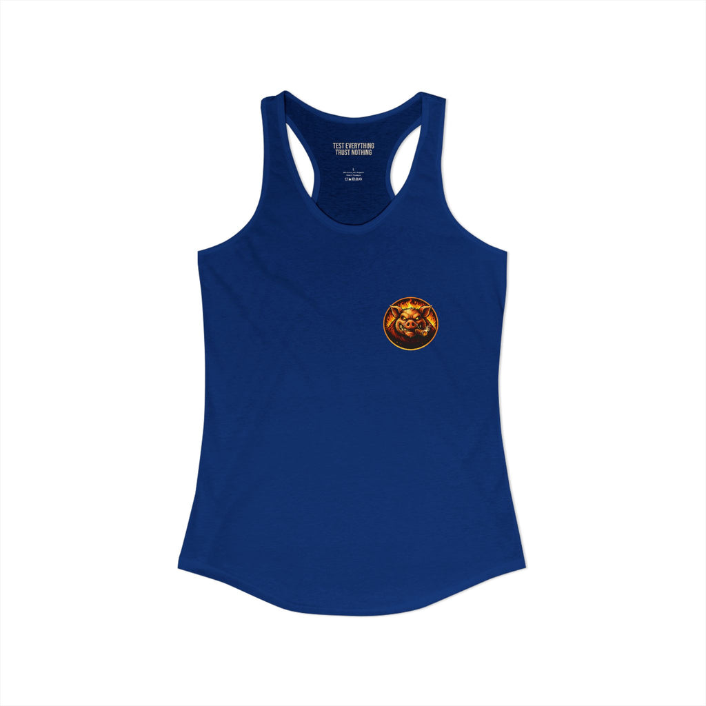 BBQ Test Pit Logo Women's Tank