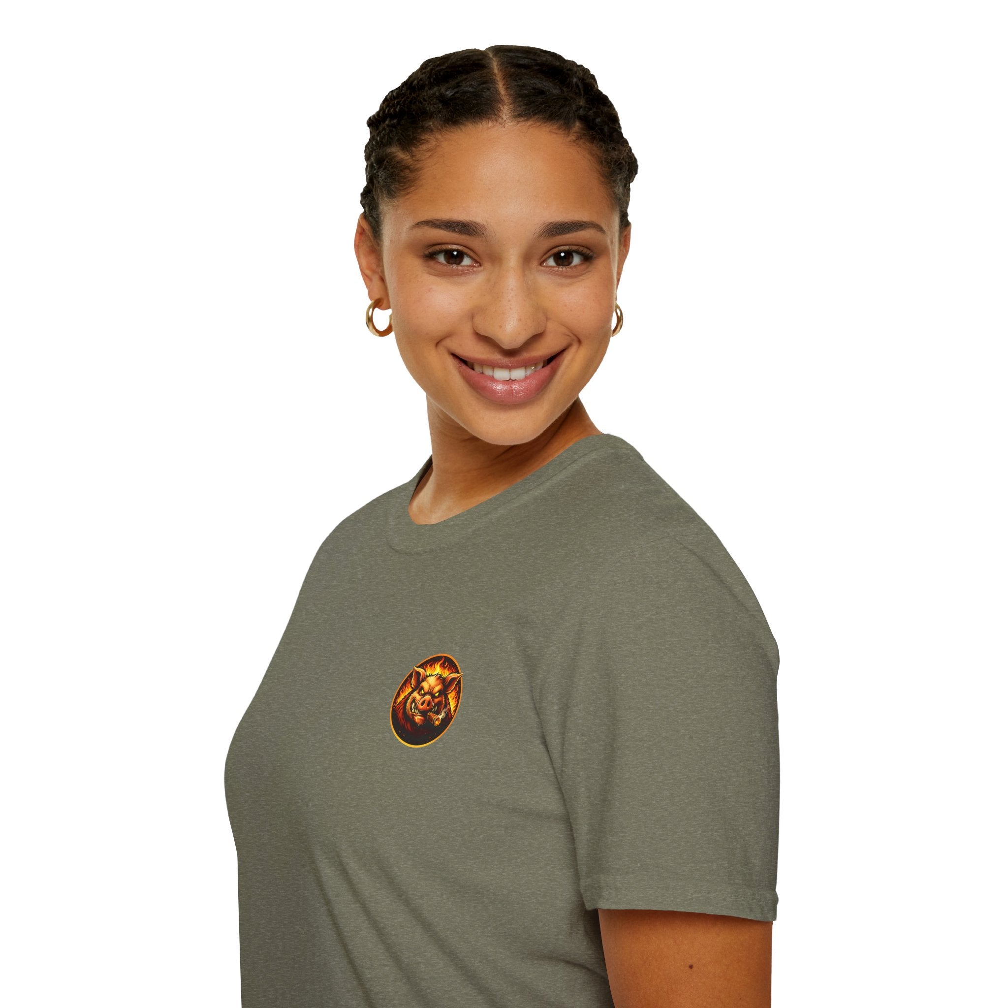 BBQ Test Pit Logo Tee — Premium Soft