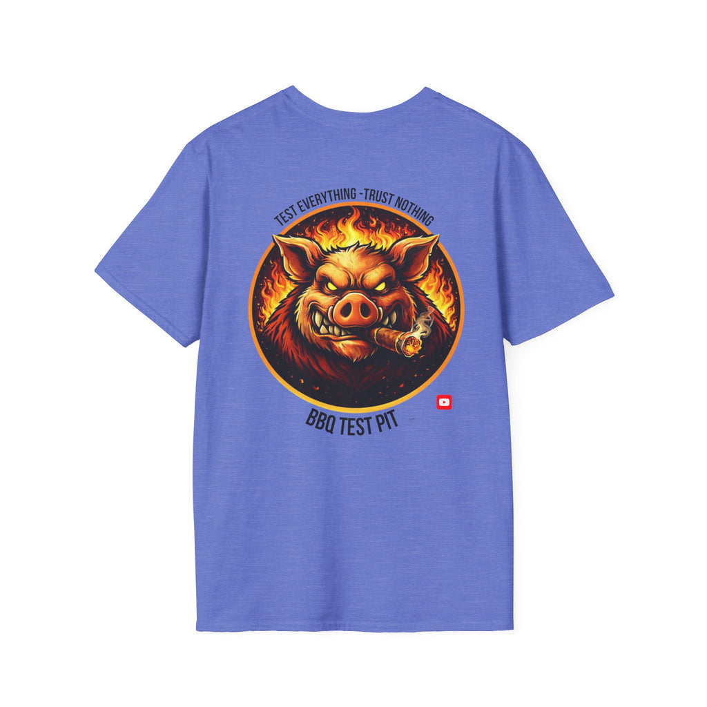 BBQ Test Pit Logo Tee — Premium Soft