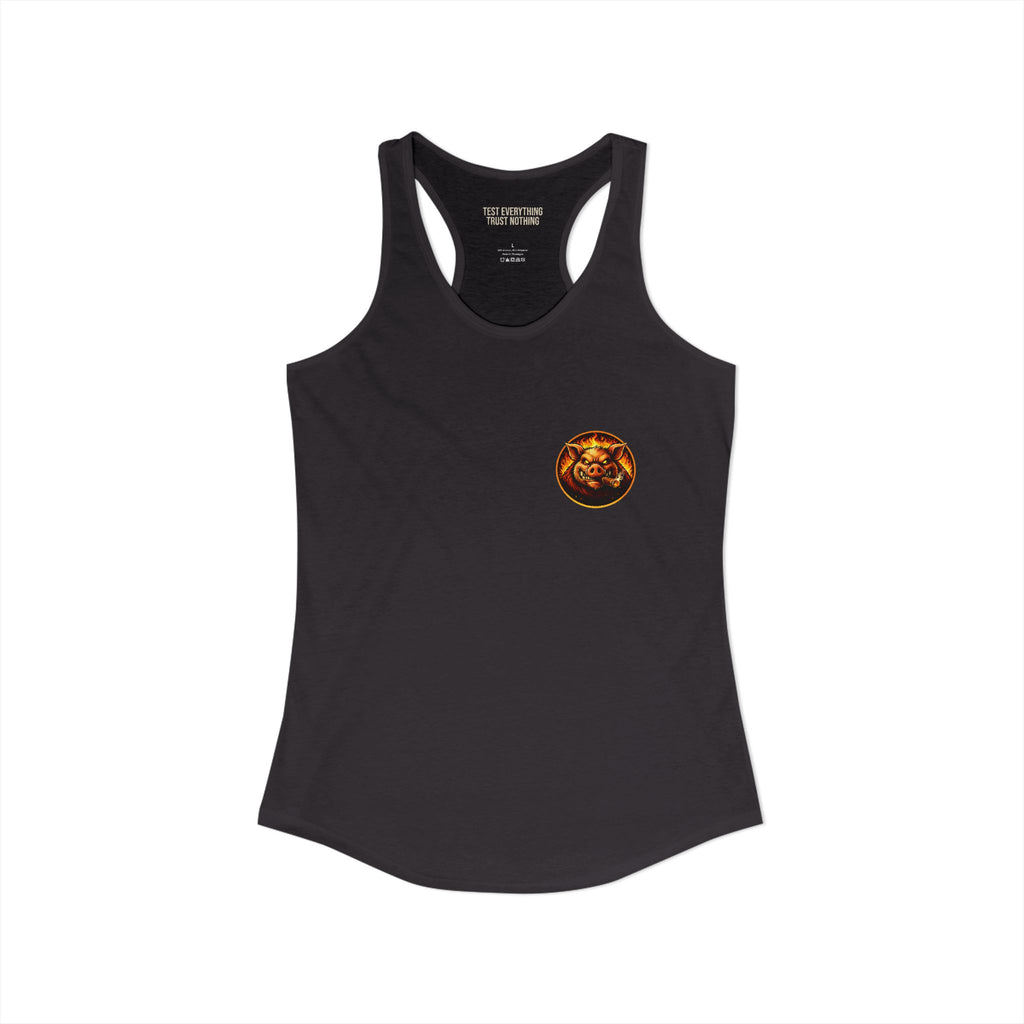 BBQ Test Pit Logo Women's Tank