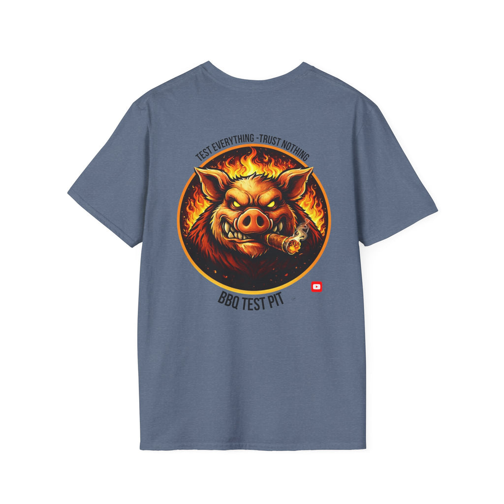 BBQ Test Pit Logo Tee — Premium Soft