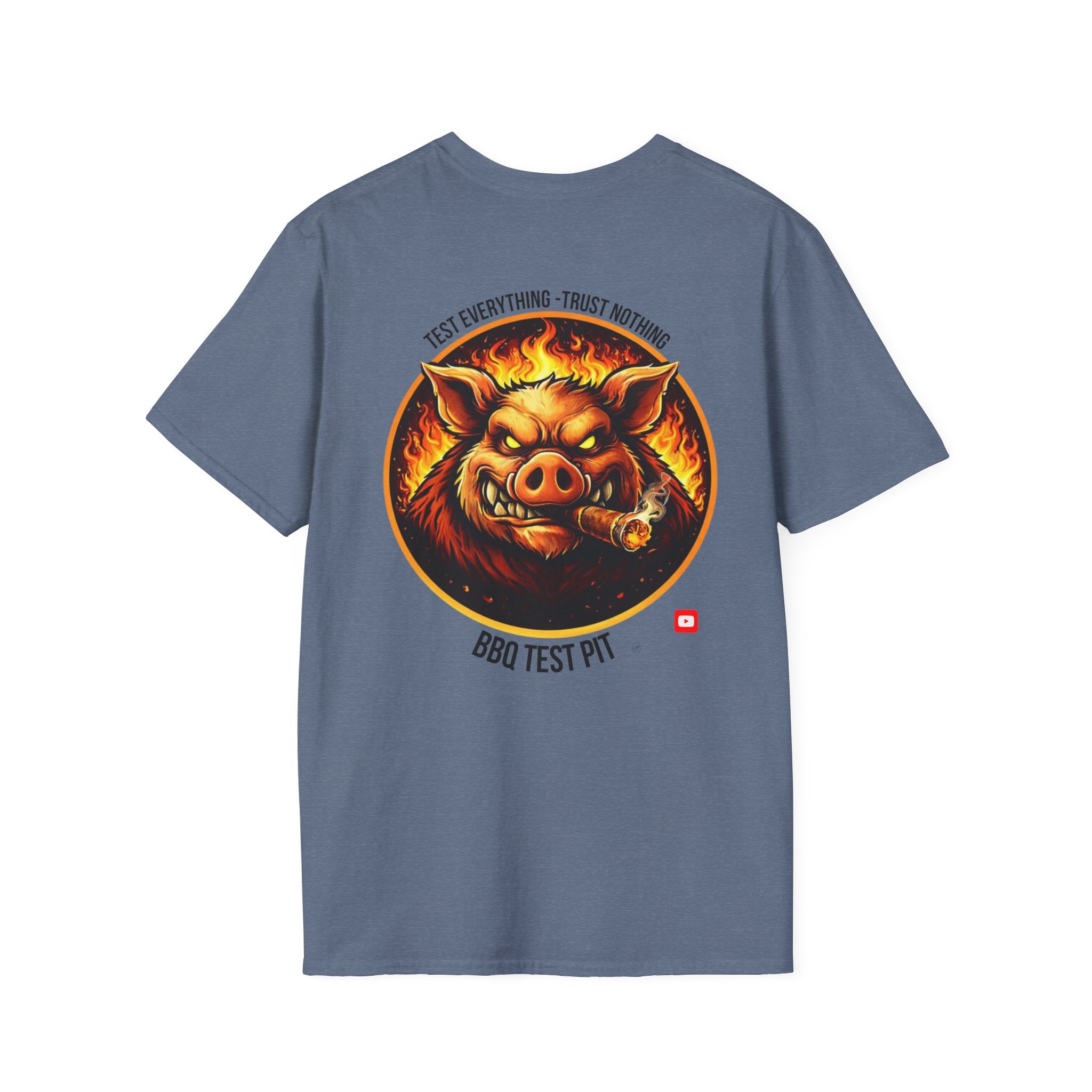 BBQ Test Pit Logo Tee — Premium Soft