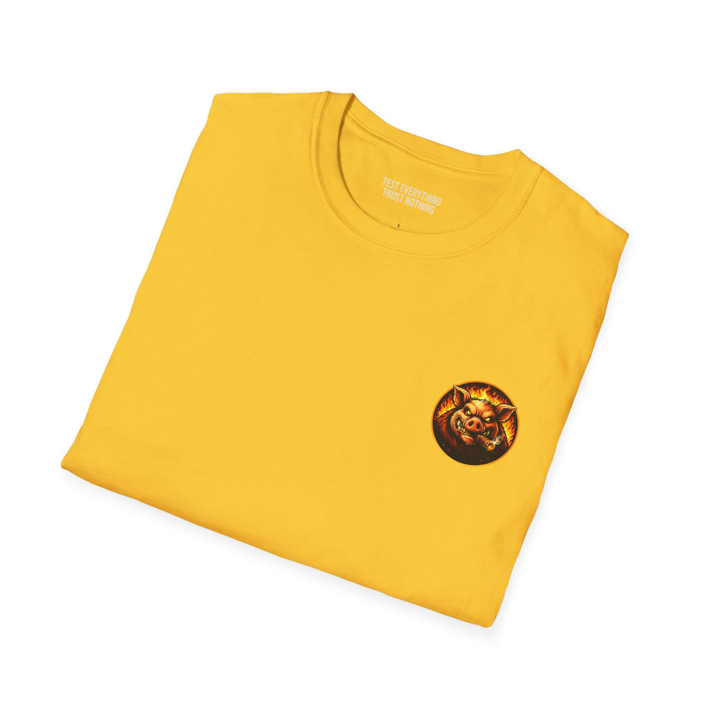 BBQ Test Pit Logo Tee — Premium Soft