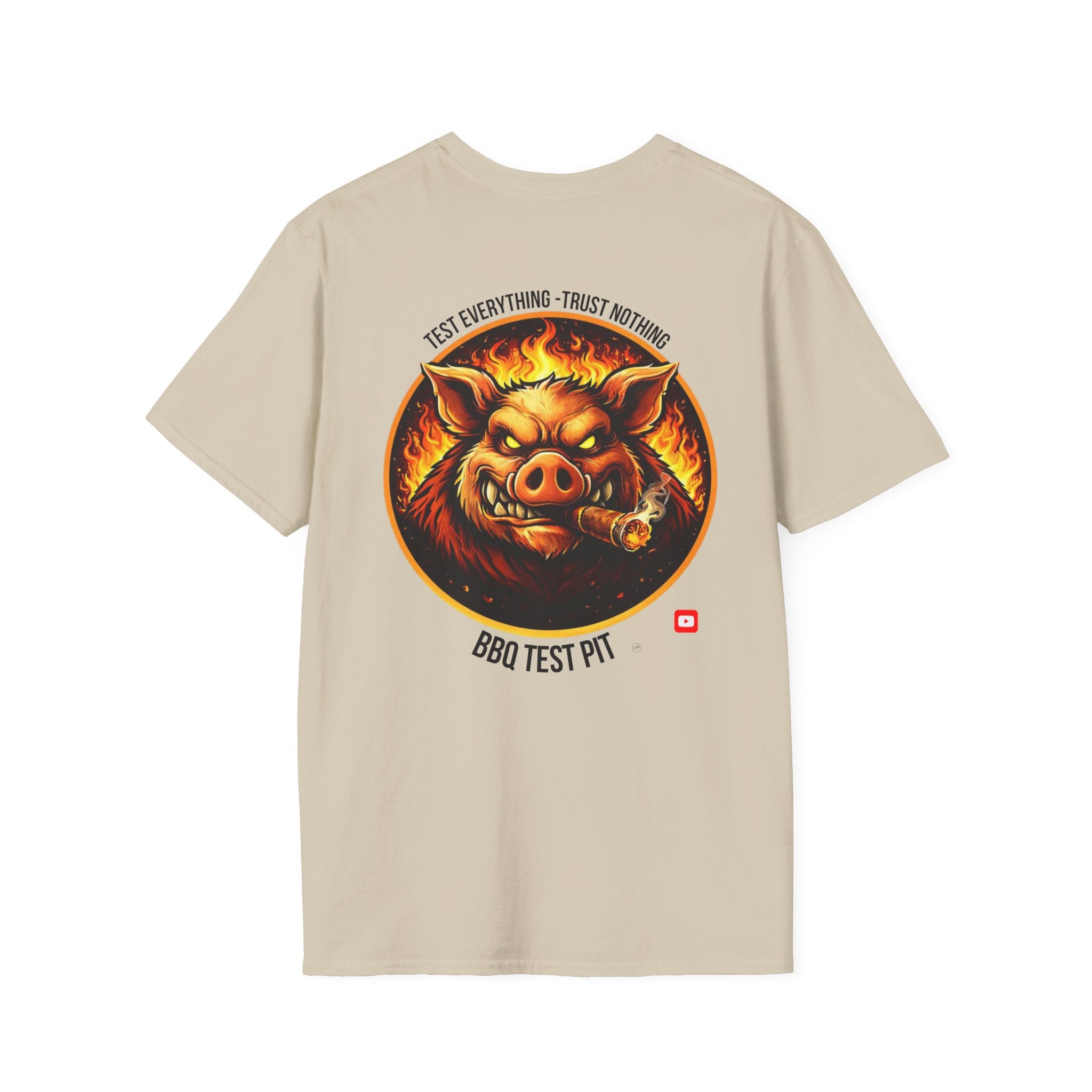 BBQ Test Pit Logo Tee — Premium Soft