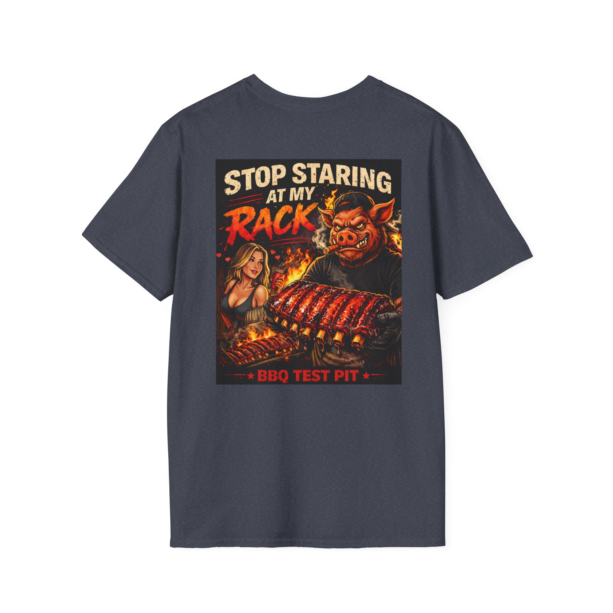 Stop Staring At My Rack Tee — Premium Soft