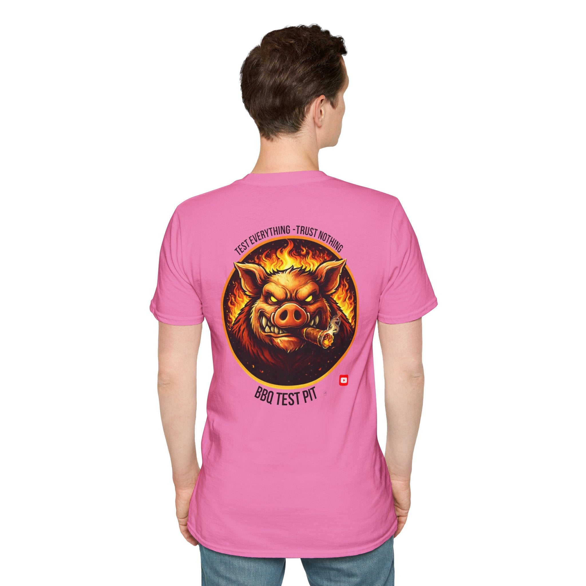 BBQ Test Pit Logo Tee — Premium Soft