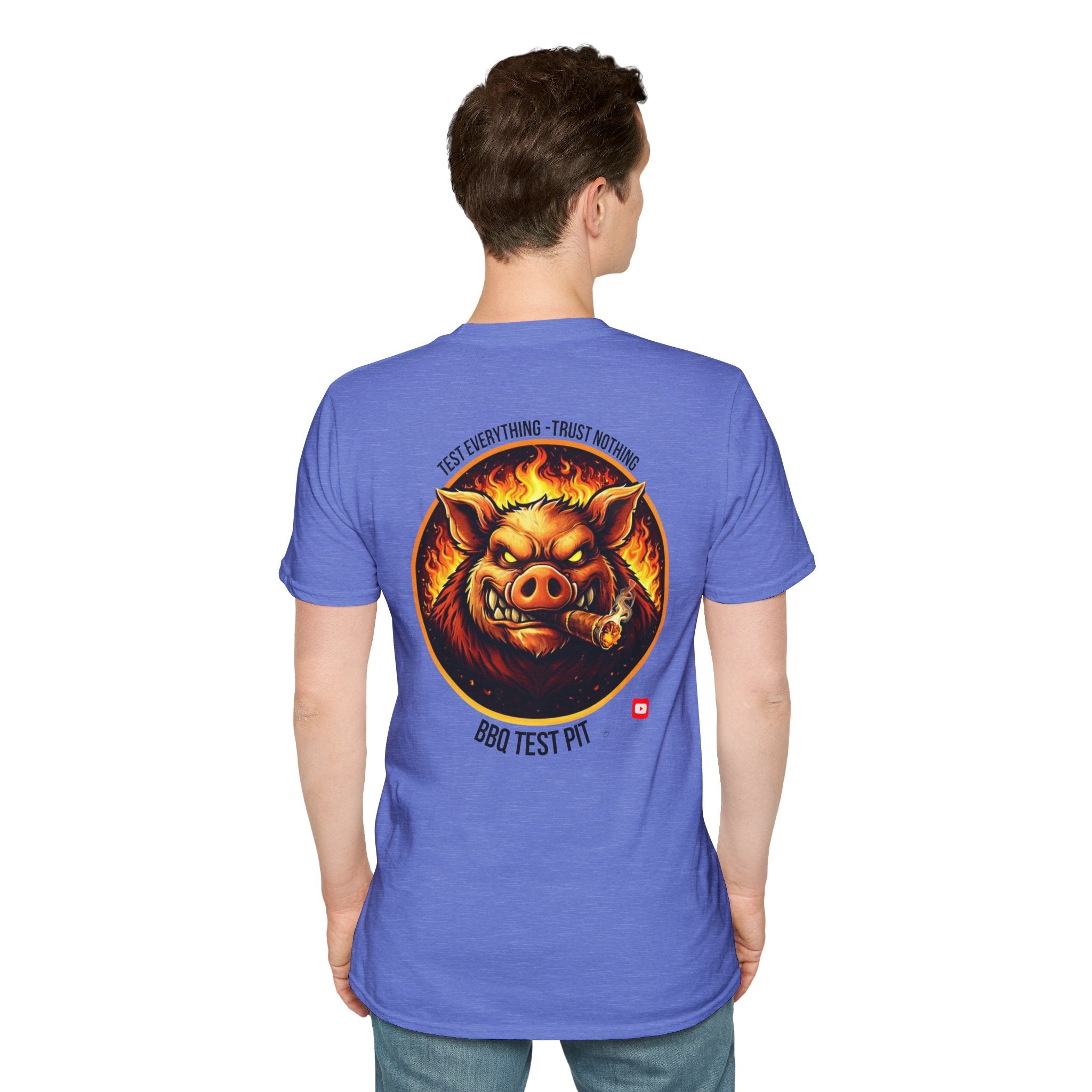 BBQ Test Pit Logo Tee — Premium Soft