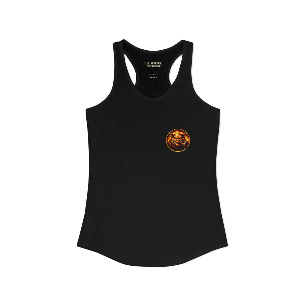BBQ Test Pit Logo Women's Tank