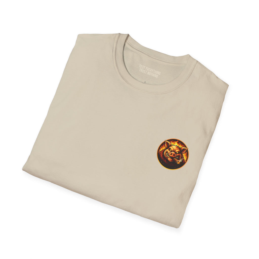 BBQ Test Pit Logo Tee — Premium Soft