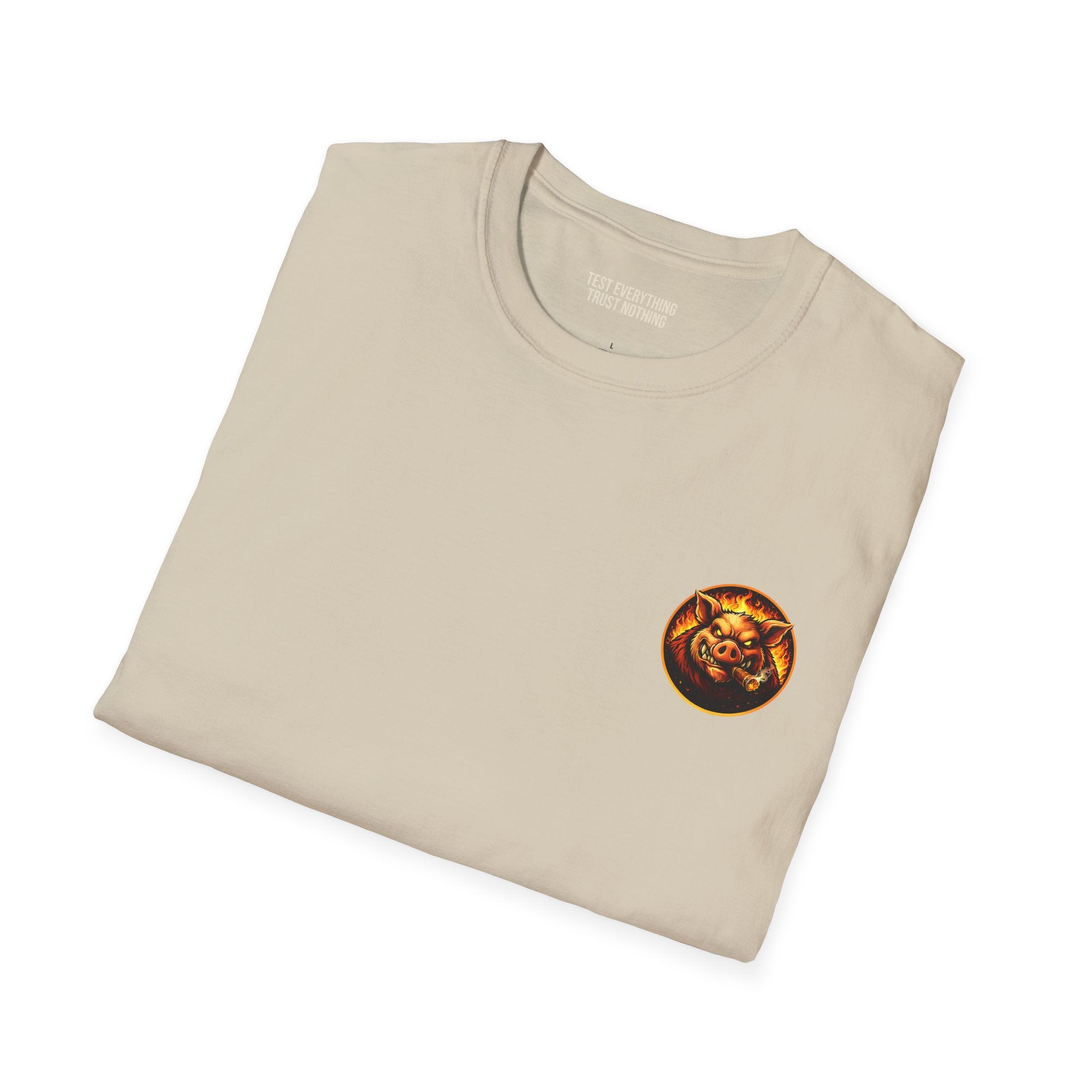 BBQ Test Pit Logo Tee — Premium Soft