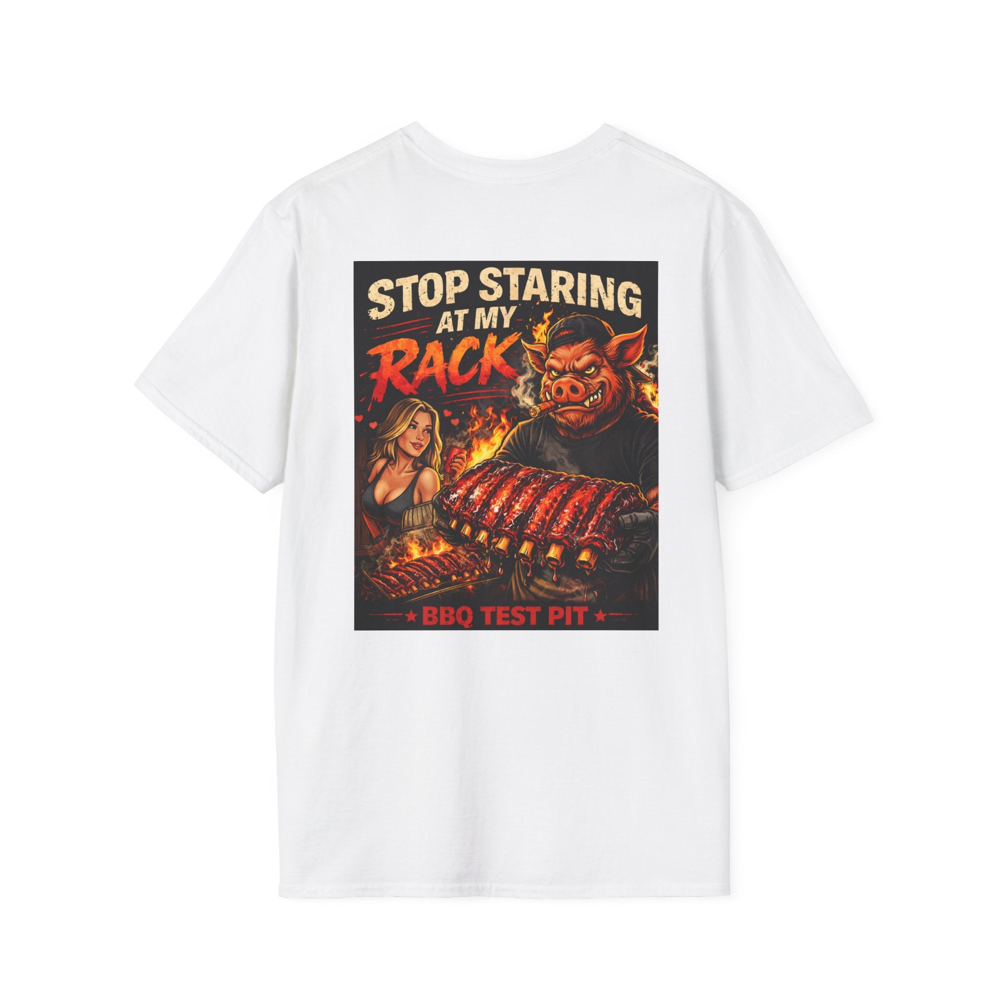 Stop Staring At My Rack Tee — Premium Soft