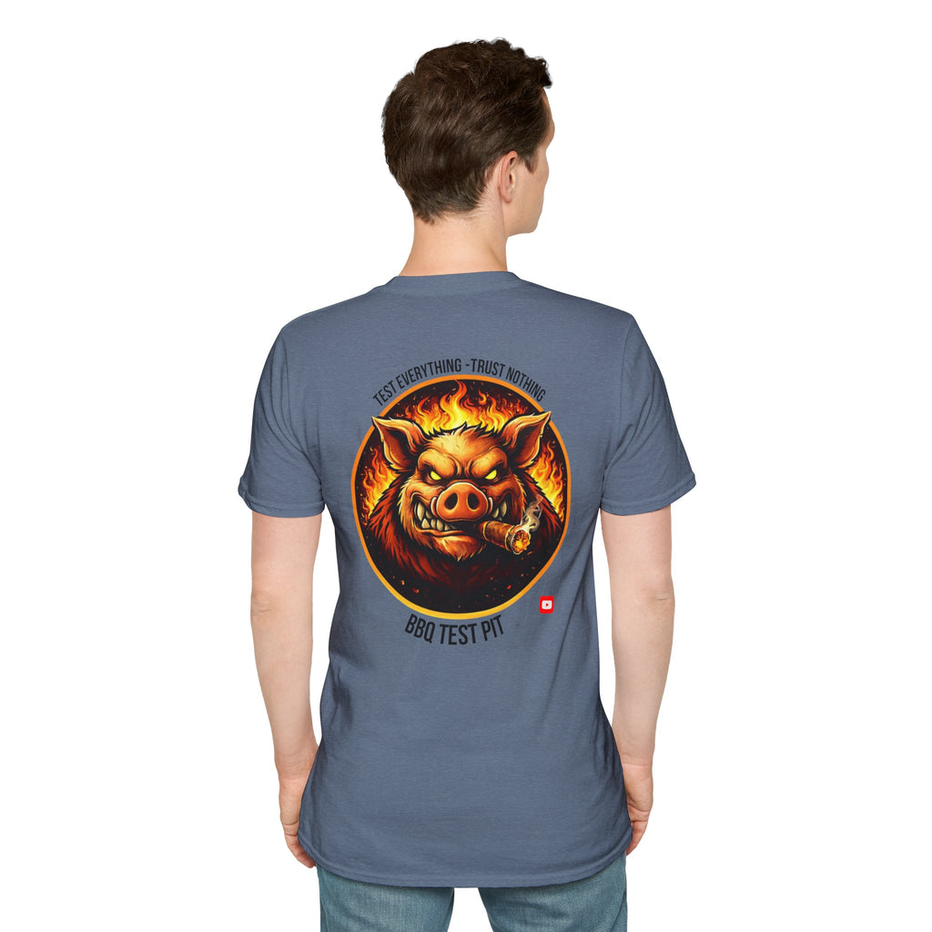 BBQ Test Pit Logo Tee — Premium Soft