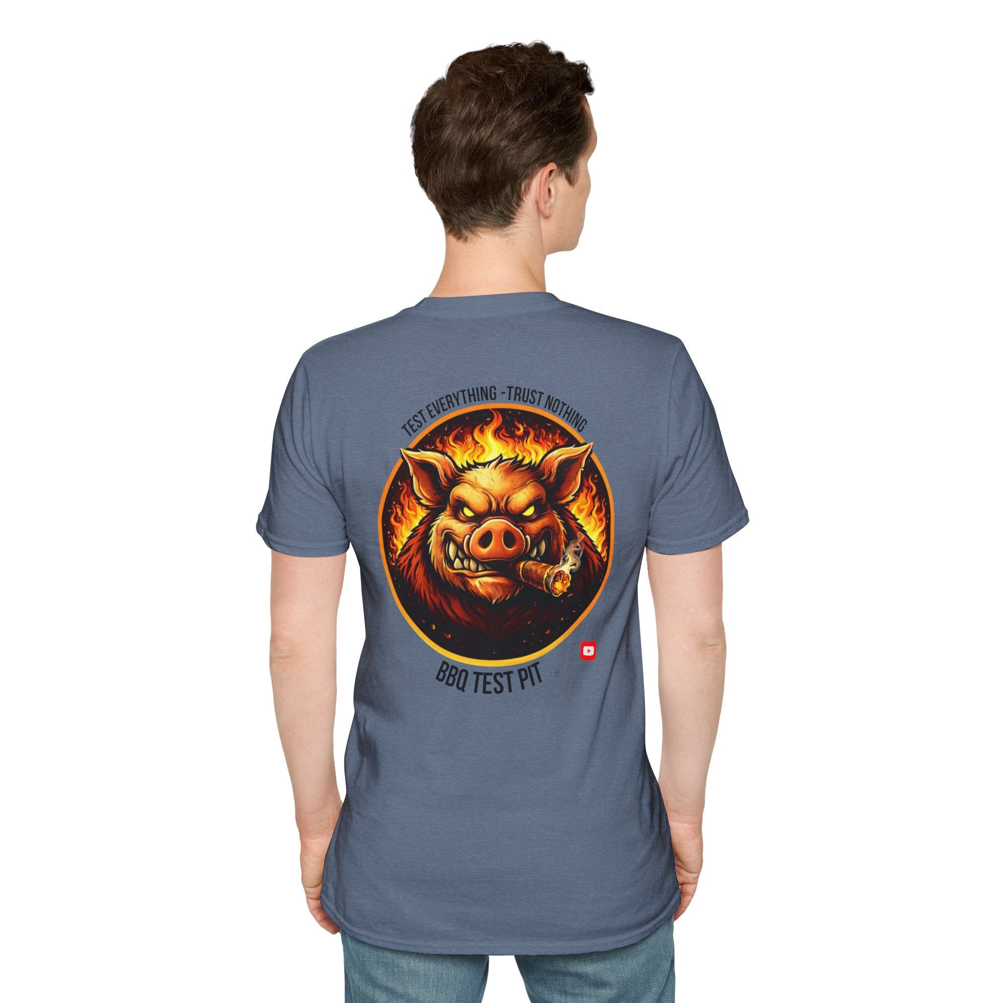 BBQ Test Pit Logo Tee — Premium Soft