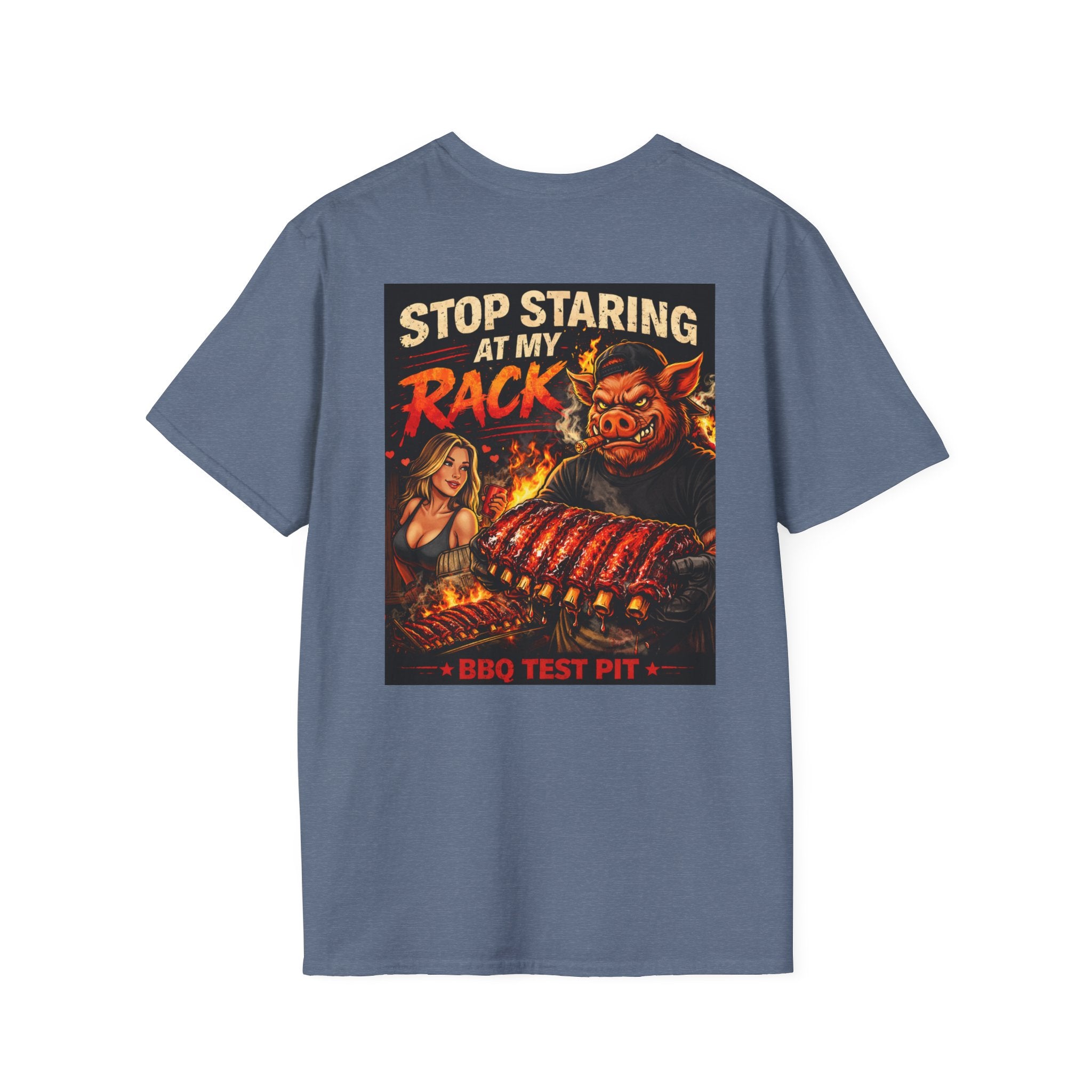 Stop Staring At My Rack Tee — Premium Soft